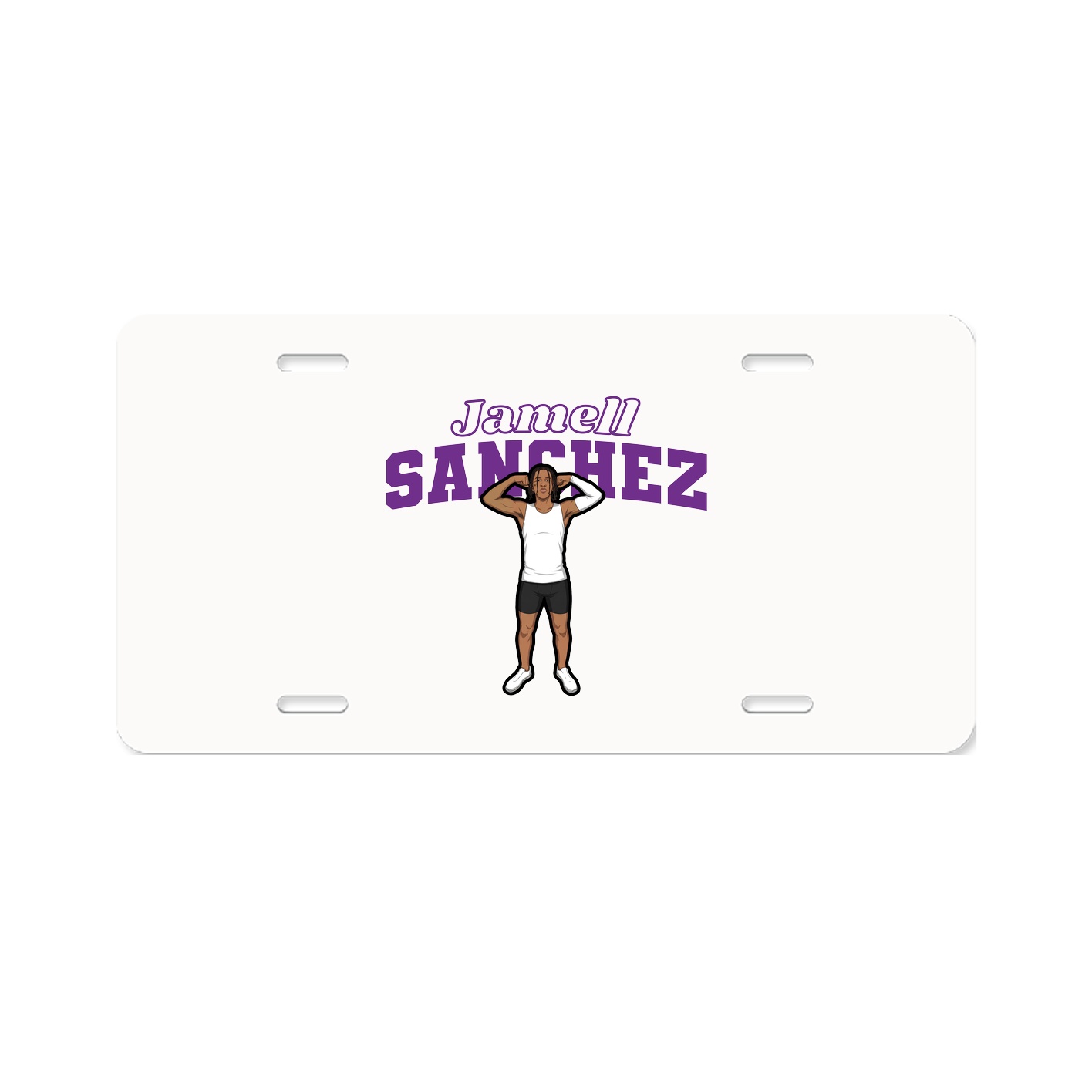 License Plate — Name Arch in Classic