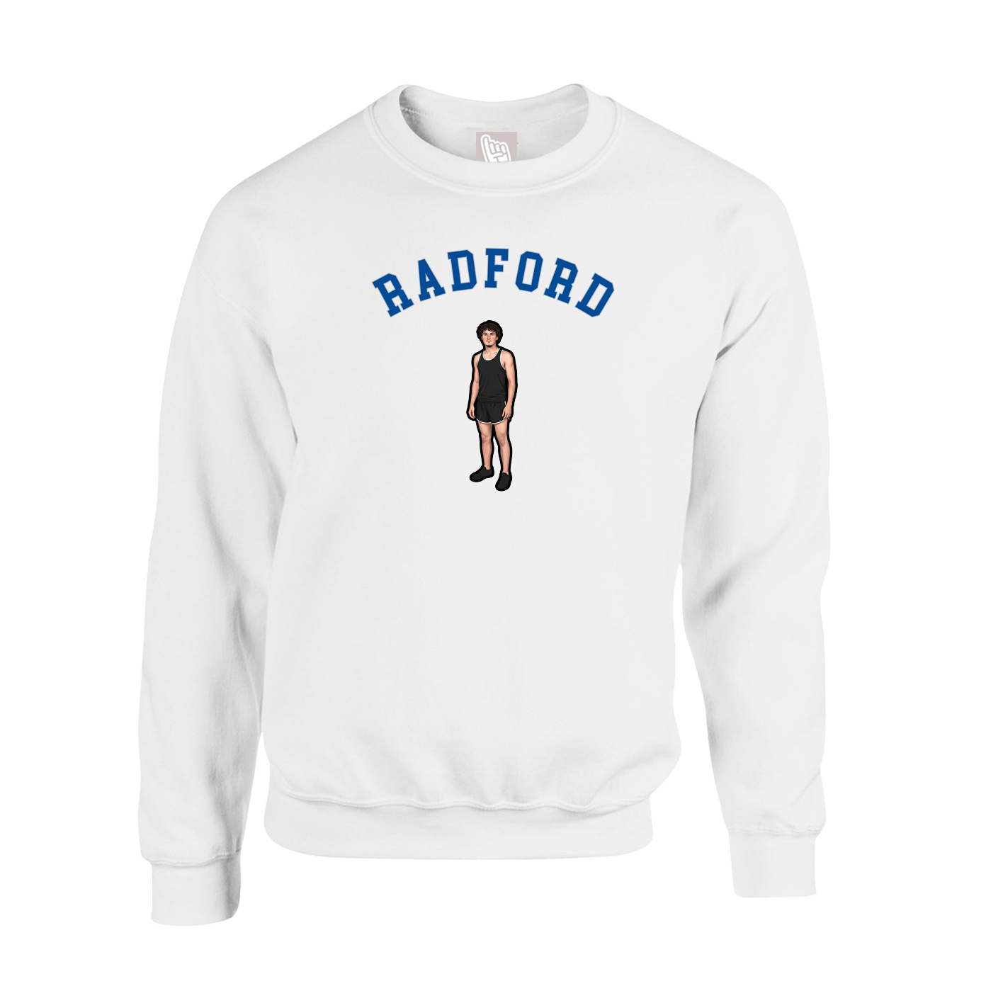 Fleece Crew — Shirsey Arch in White