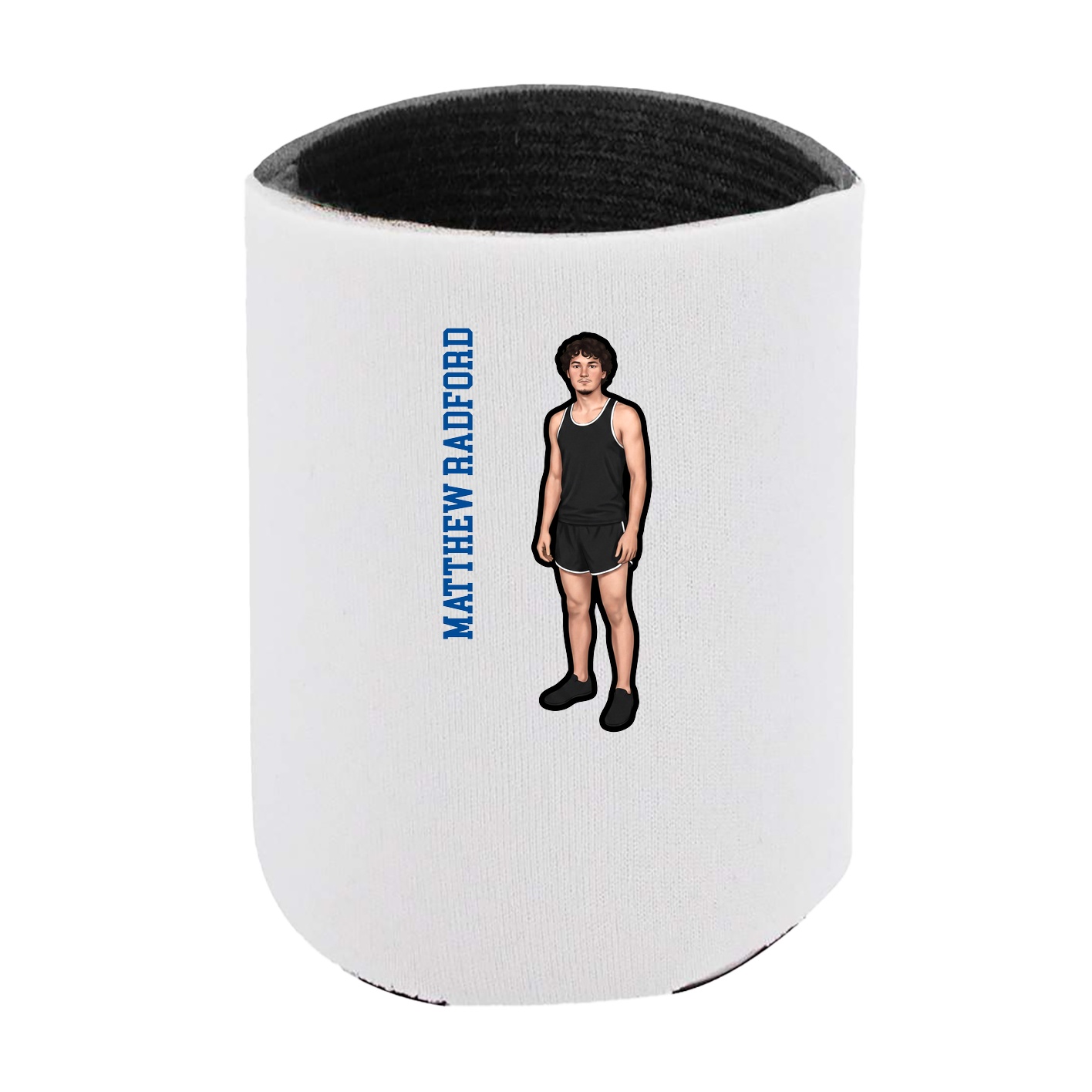 Can Holder — Name Vertical in White