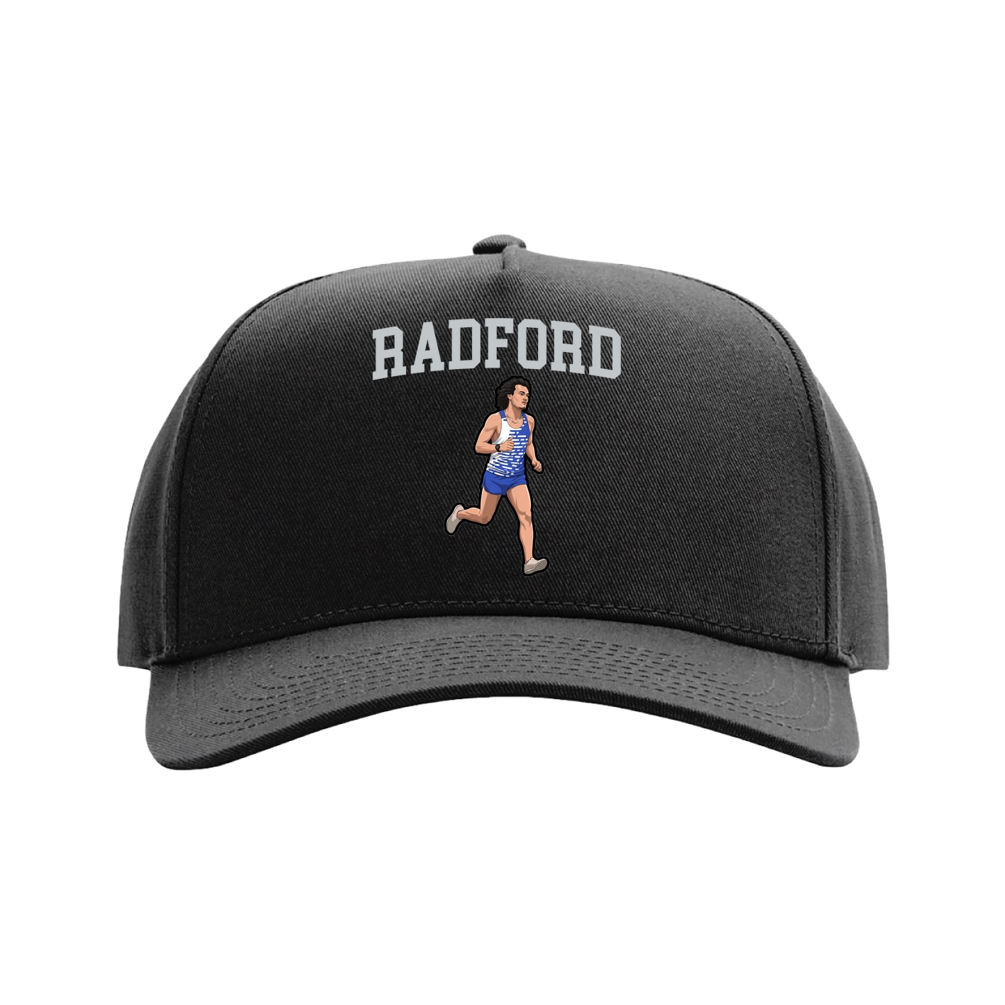 Full Fabric Five-Panel Champ Cap — Shirsey in Black