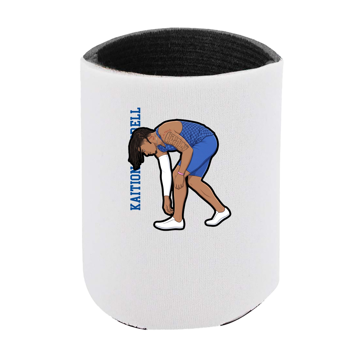 Can Holder — Name Vertical in White
