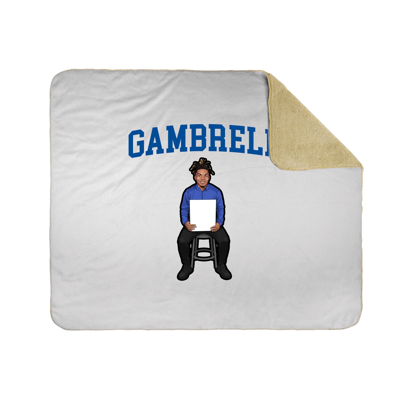 Throw Blanket — Shirsey in White
