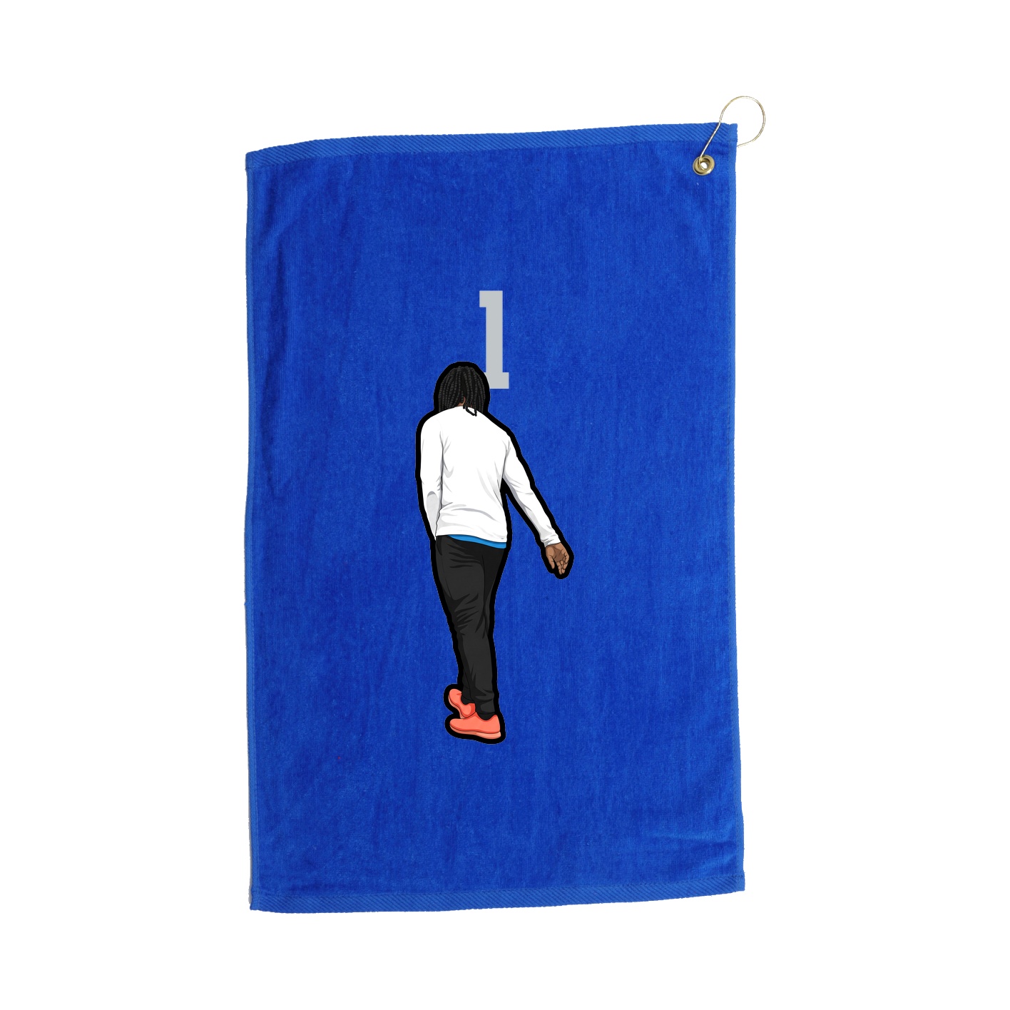 Golf Towel — Number Top in Royal