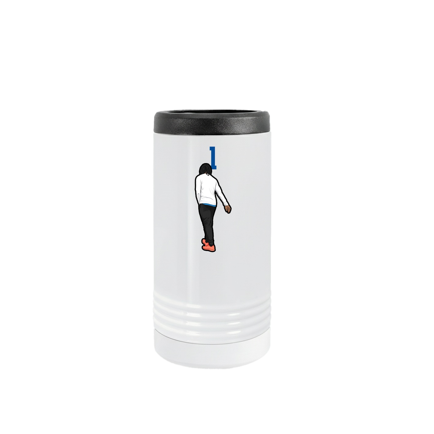 Slim Beverage Holder — Number Top in White