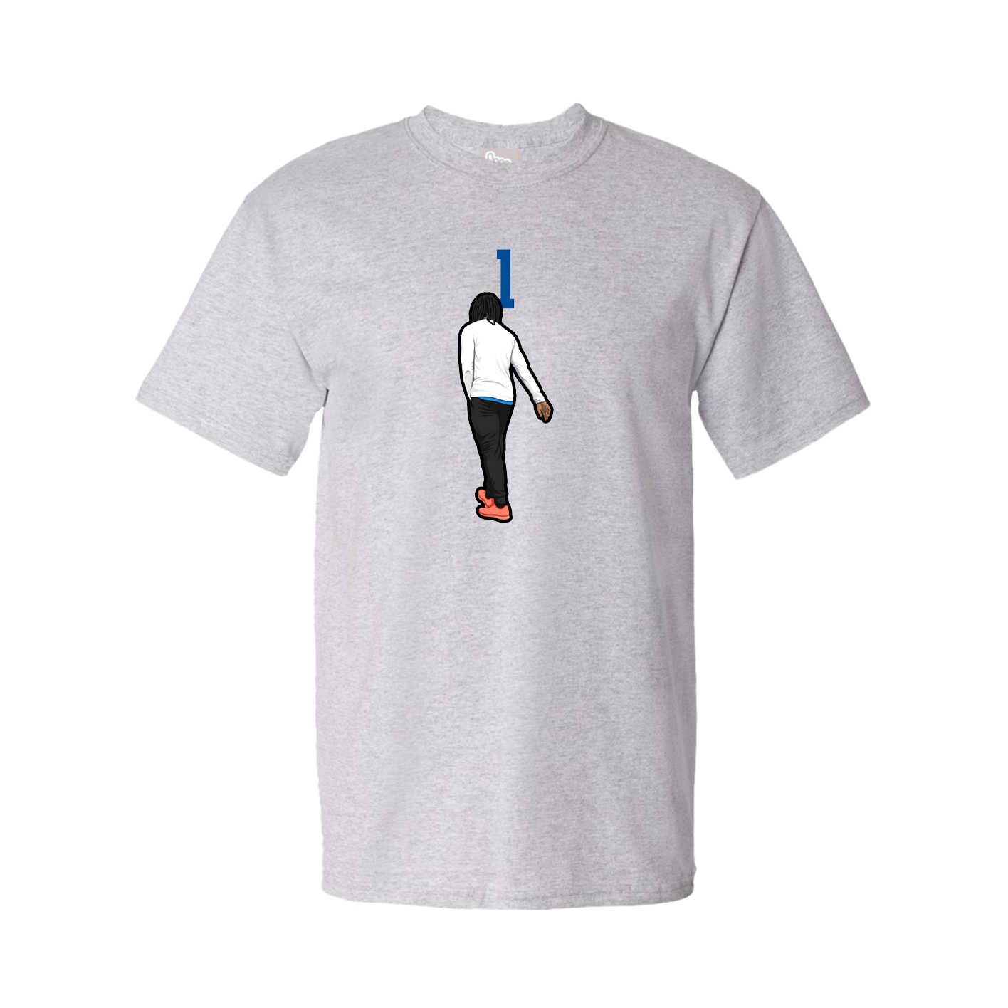 Tee — Number Top in Grey