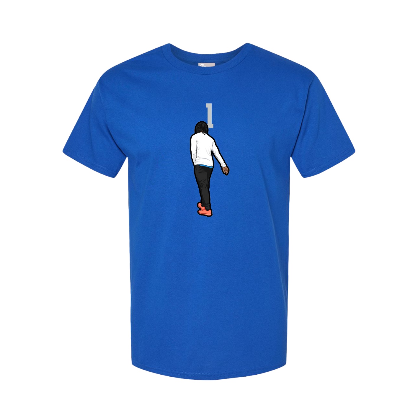 Youth Tee — Number Top in Royal