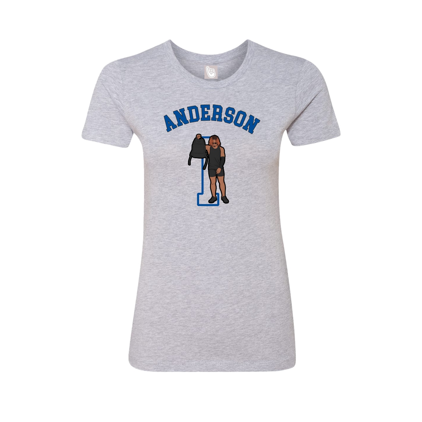 Fitted Women's Tee — Shirsey Arch in Grey