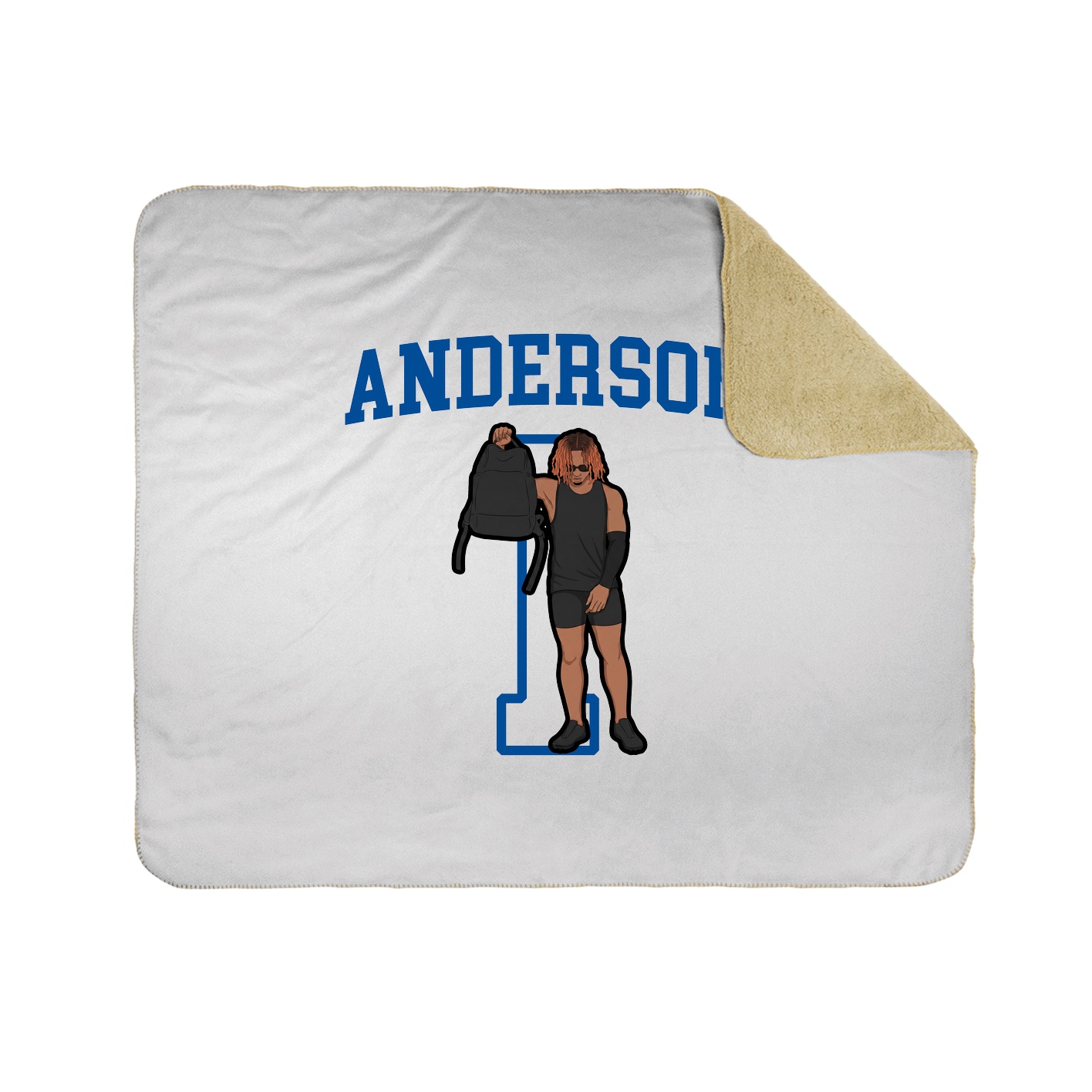 50x60 Sherpa Lined Throw Blanket