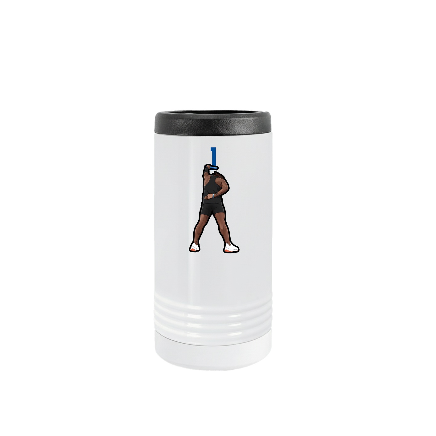 Slim Beverage Holder — Number Top in White