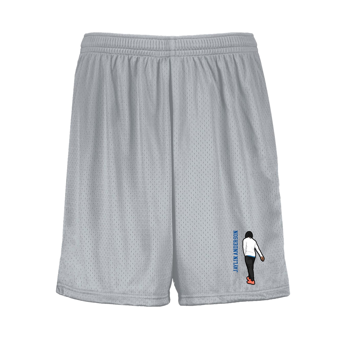 Shorts — Name Vertical in Silver