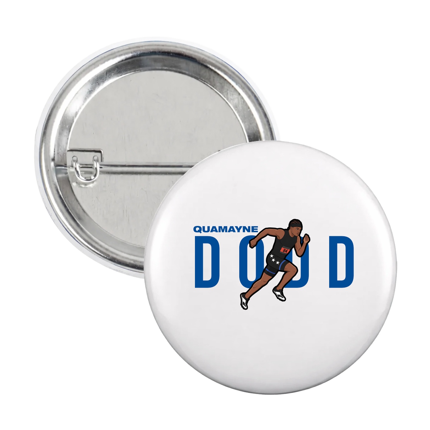 Game Day Button — Player Name in White