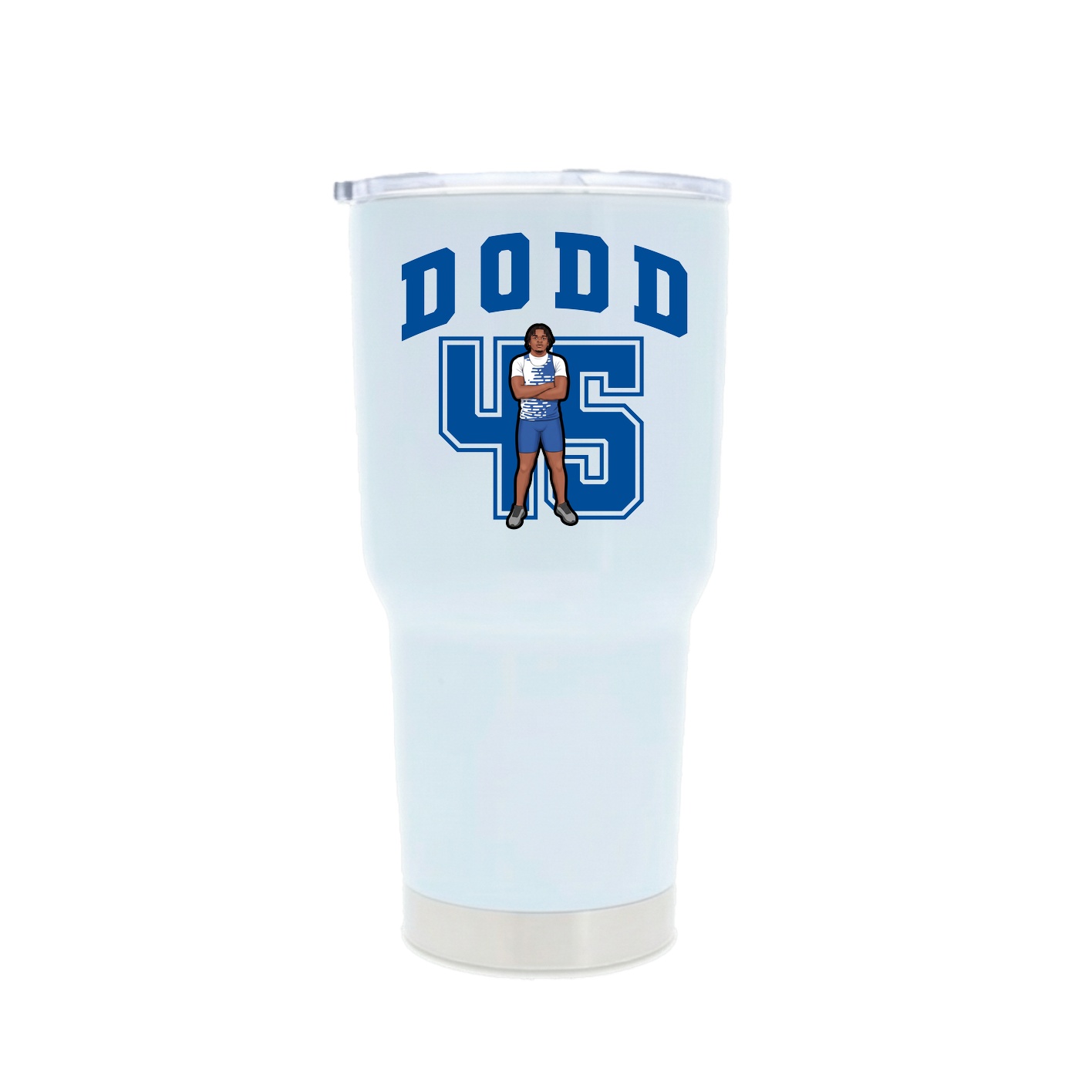 30oz Stainless Steel Tumbler — Number in White