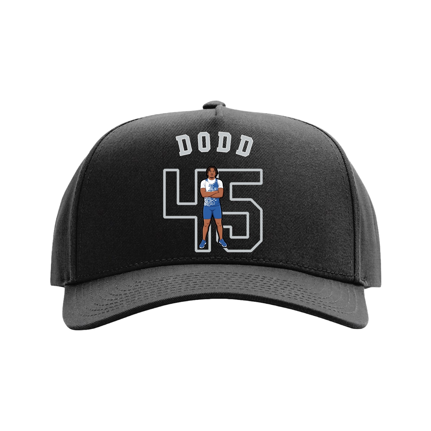 Full Fabric Five-Panel Champ Cap — Shirsey Arch in Black