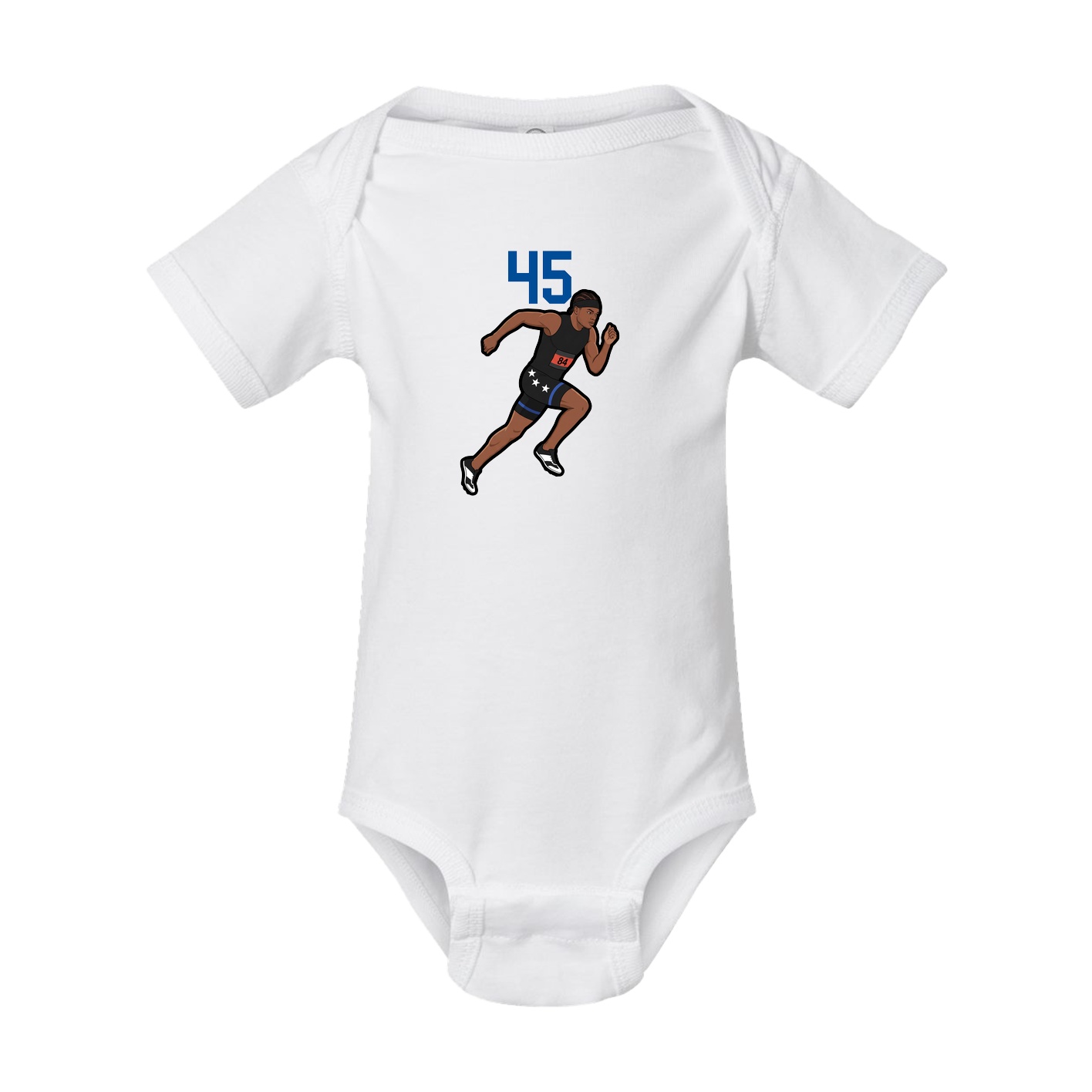 Baby Onesie — Number Top in White