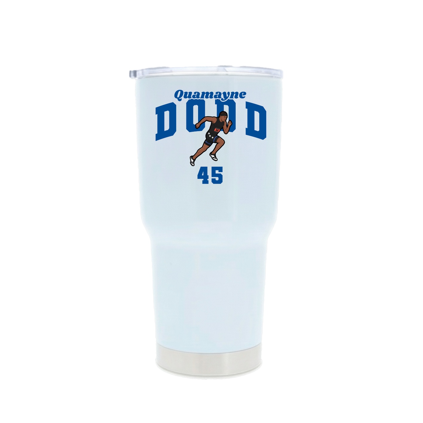 30oz Stainless Steel Tumbler — Signature Arch in White