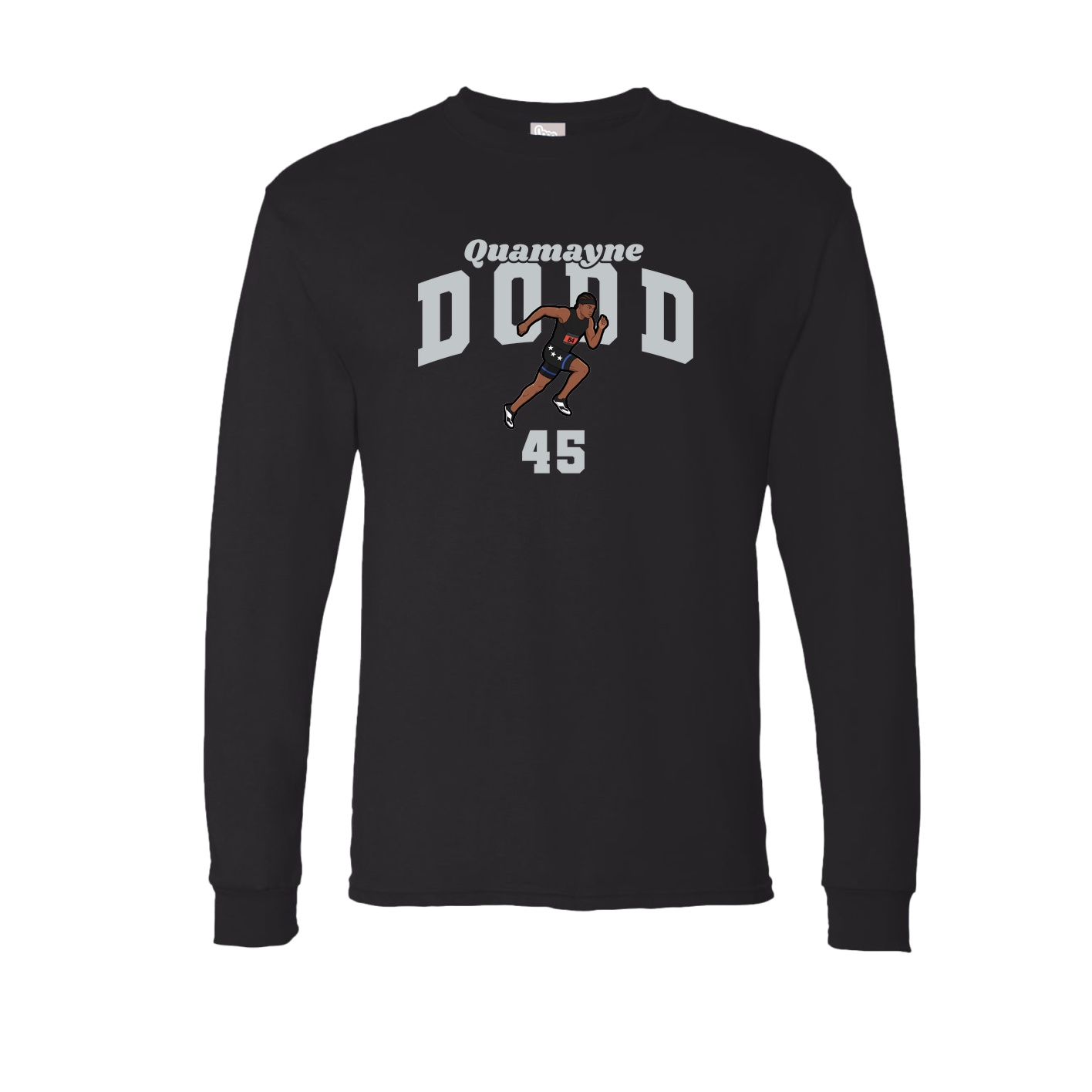 Long Sleeve Tee — Signature Arch in Black
