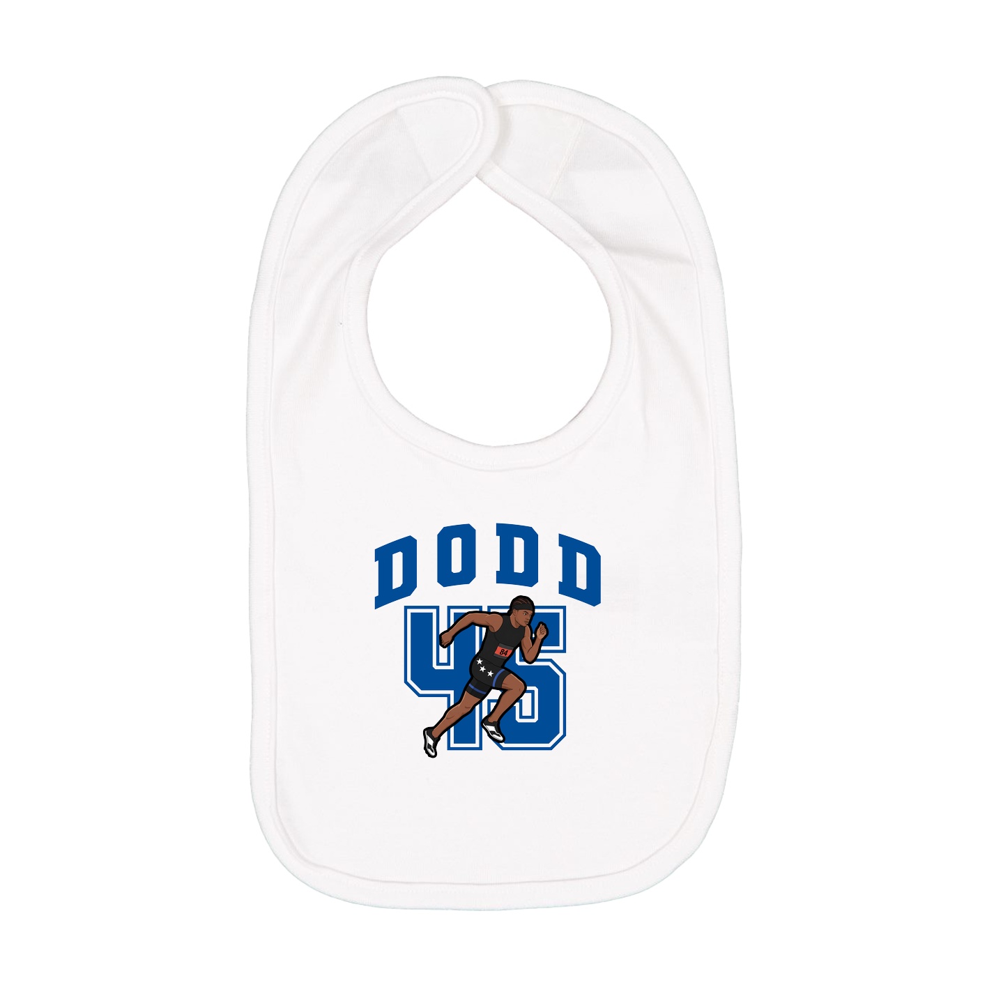 Infant Bib — Number in White