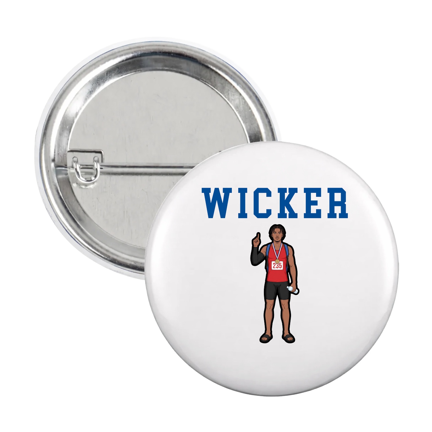 Game Day Button — Shirsey in White