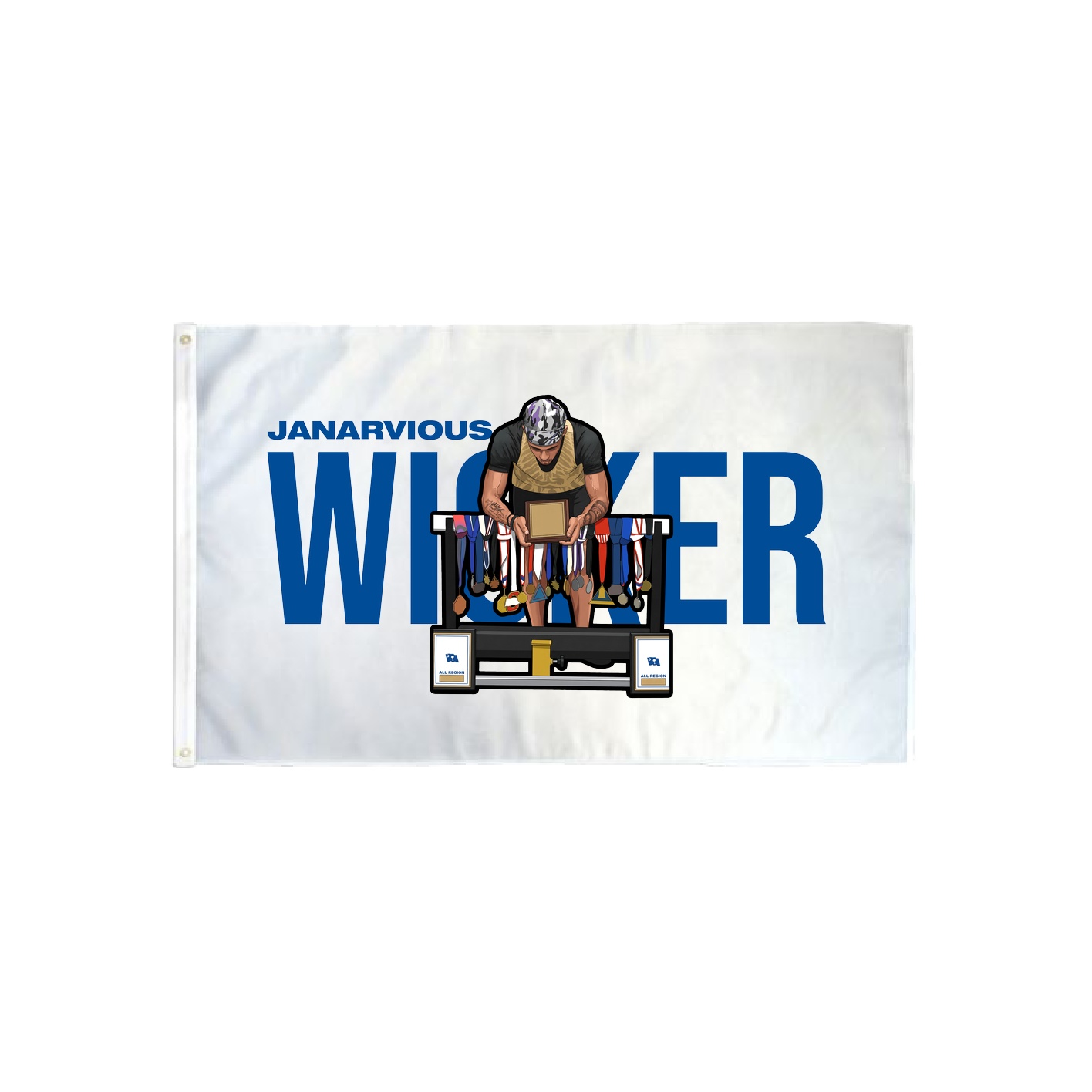 3x5 Flag — Player Name in Classic