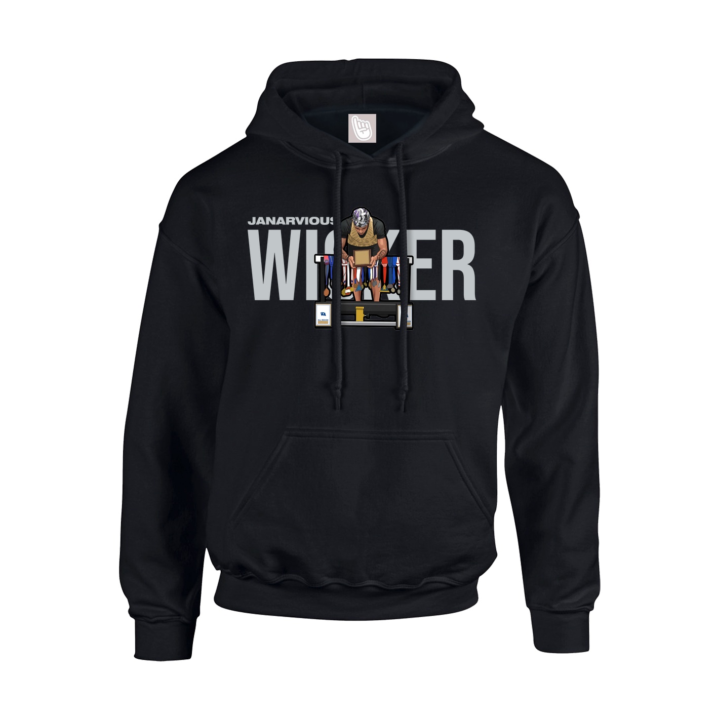 Hoodie — Player Name in Black