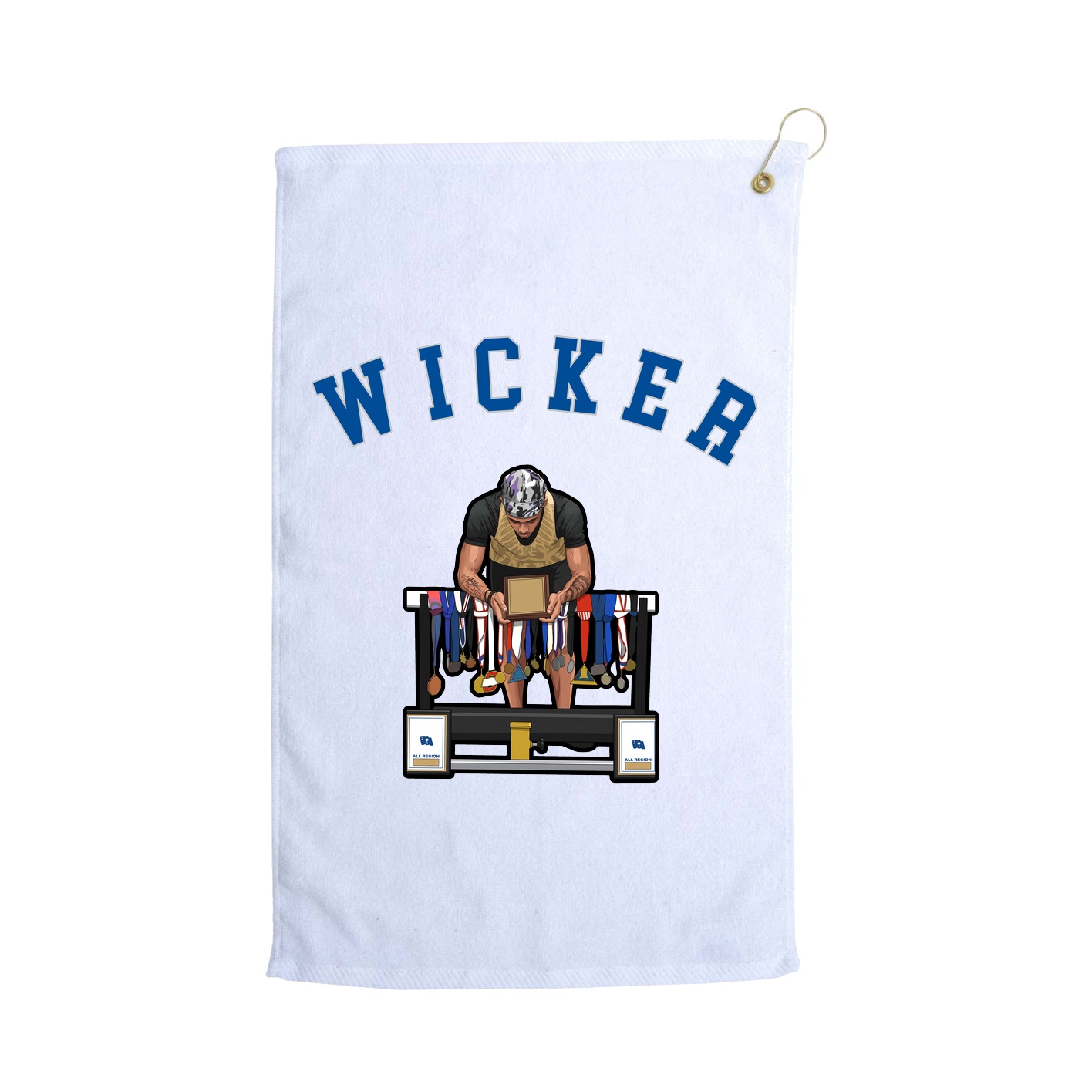 Golf Towel — Shirsey Arch in White