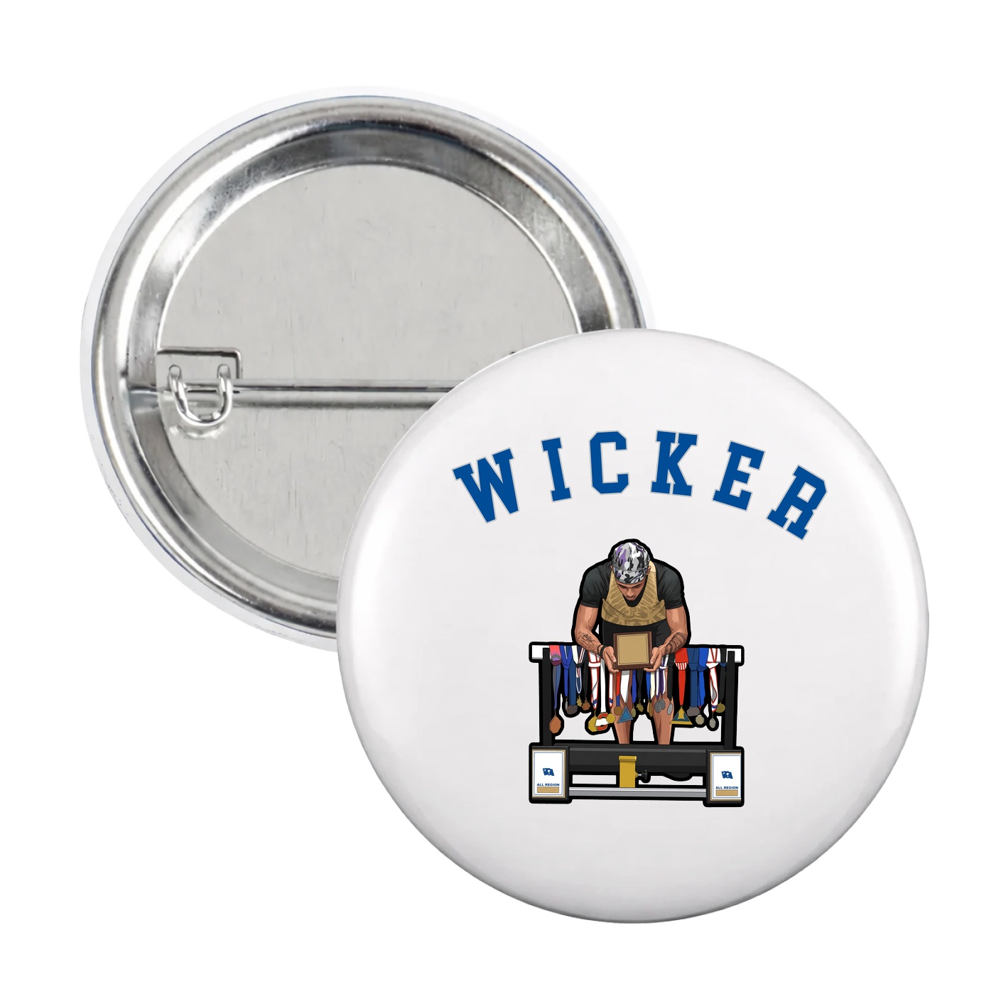 Game Day Button — Shirsey Arch in White