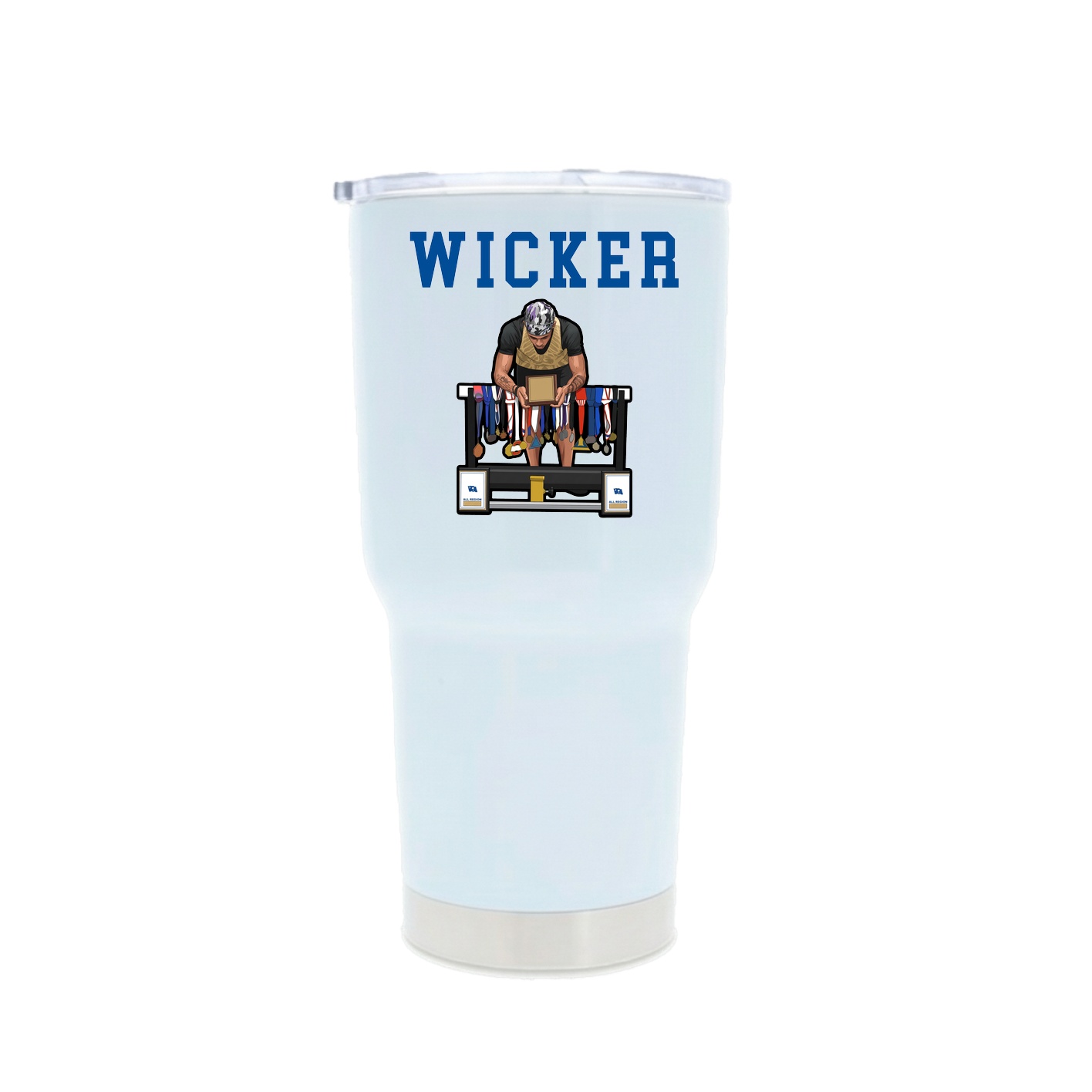 30oz Stainless Steel Tumbler — Shirsey in White