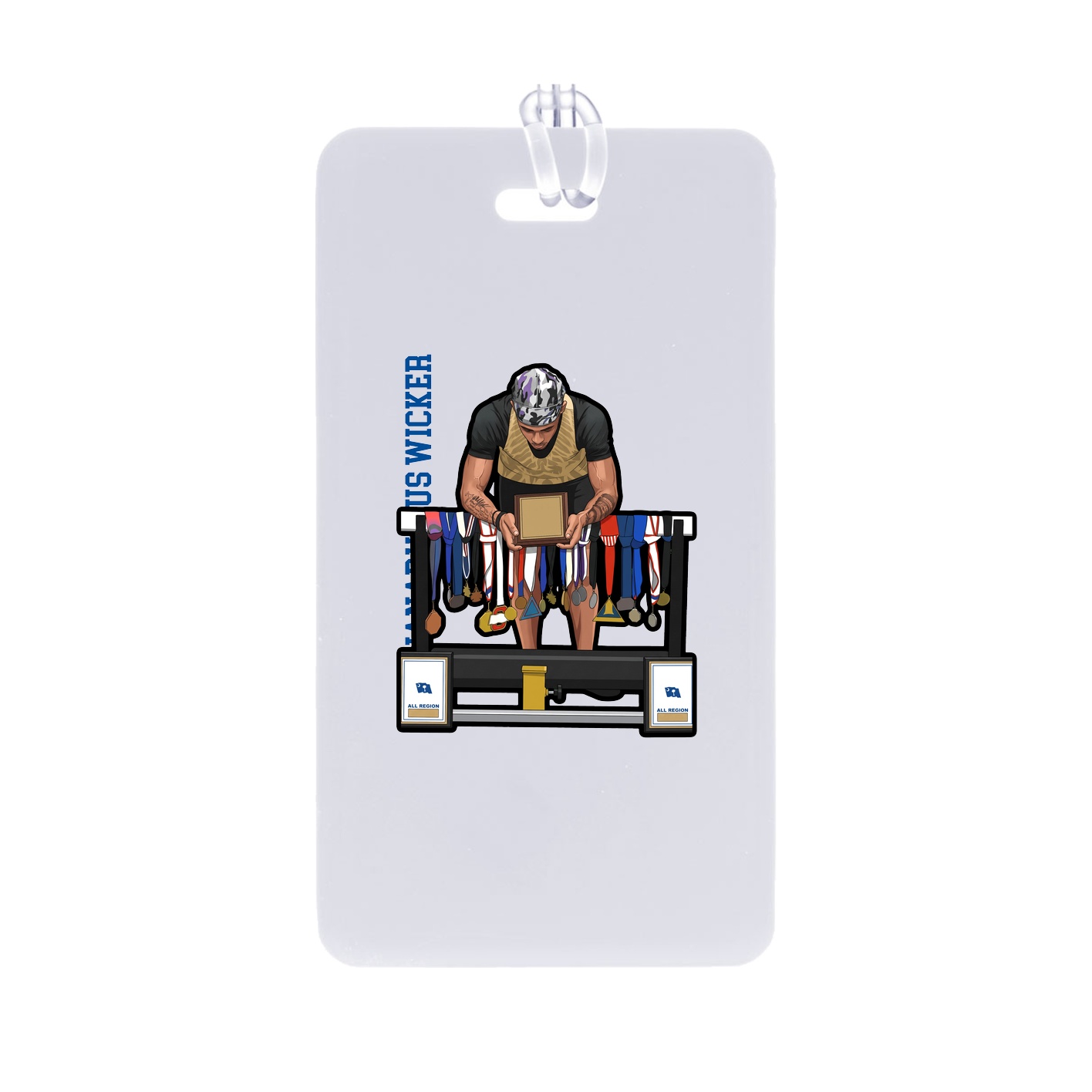 Bag Tag — Name Vertical in Classic