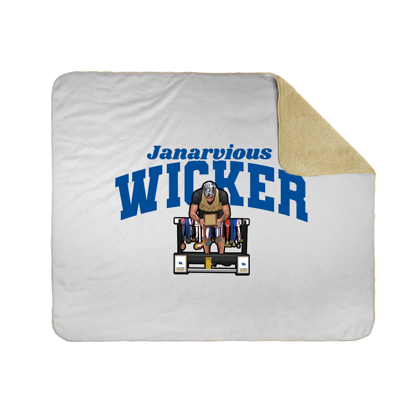 Throw Blanket — Signature Arch in White