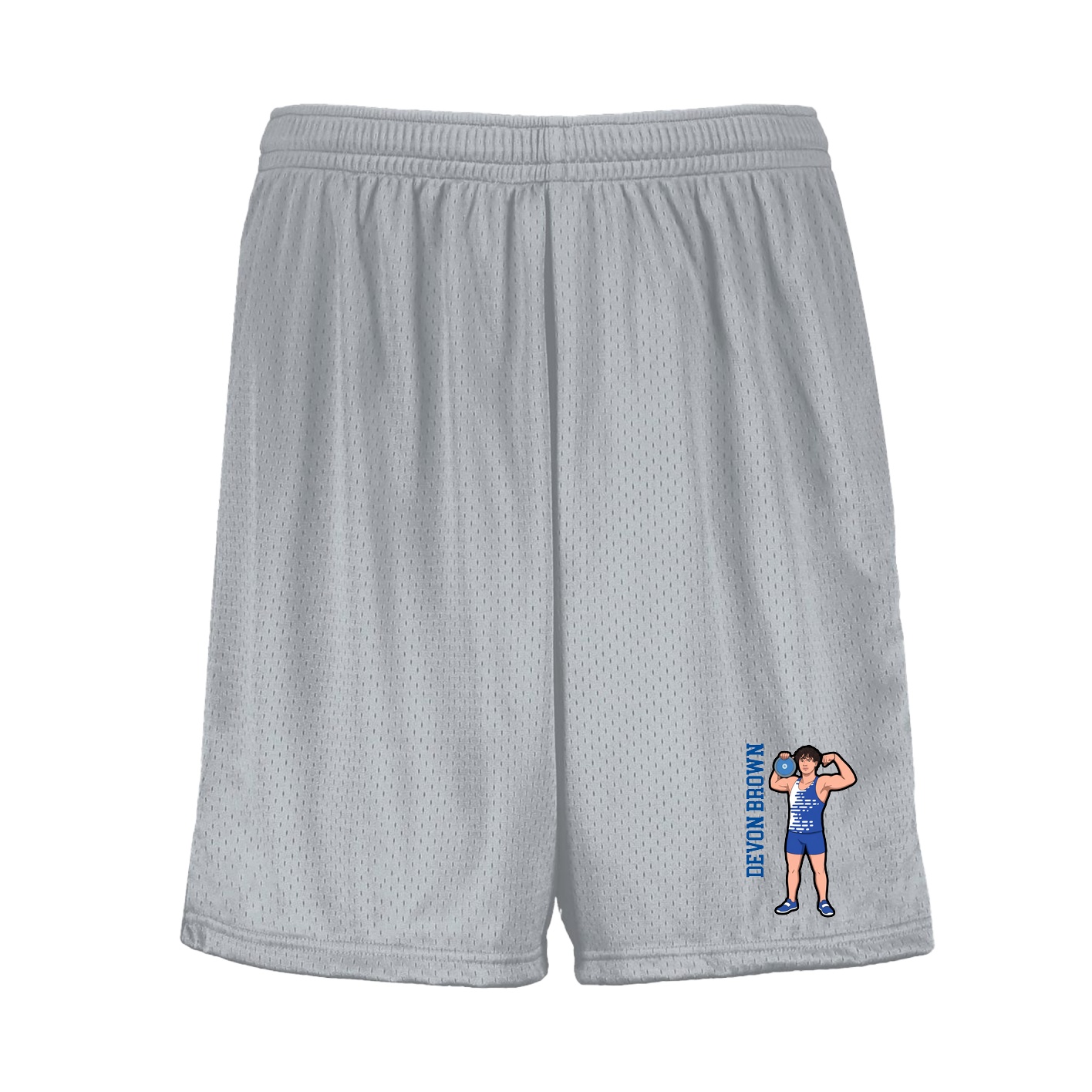Shorts — Name Vertical in Silver