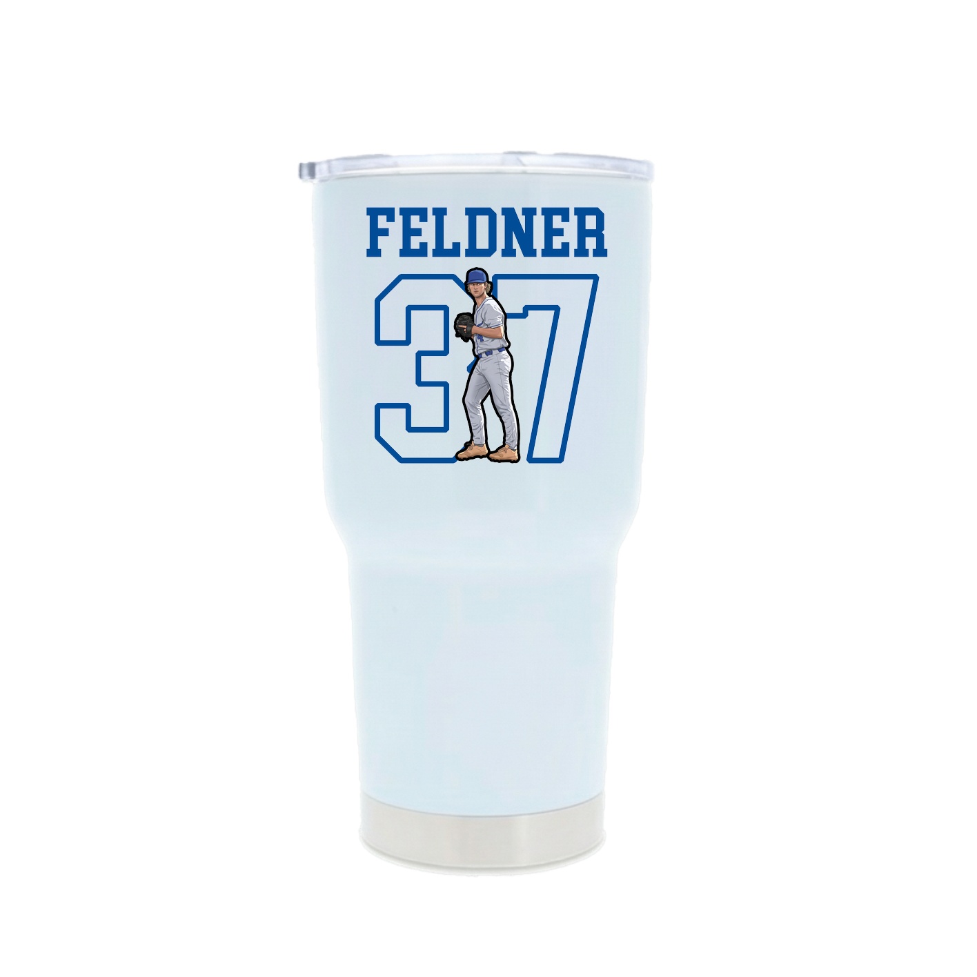 30oz Stainless Steel Tumbler — Shirsey in White