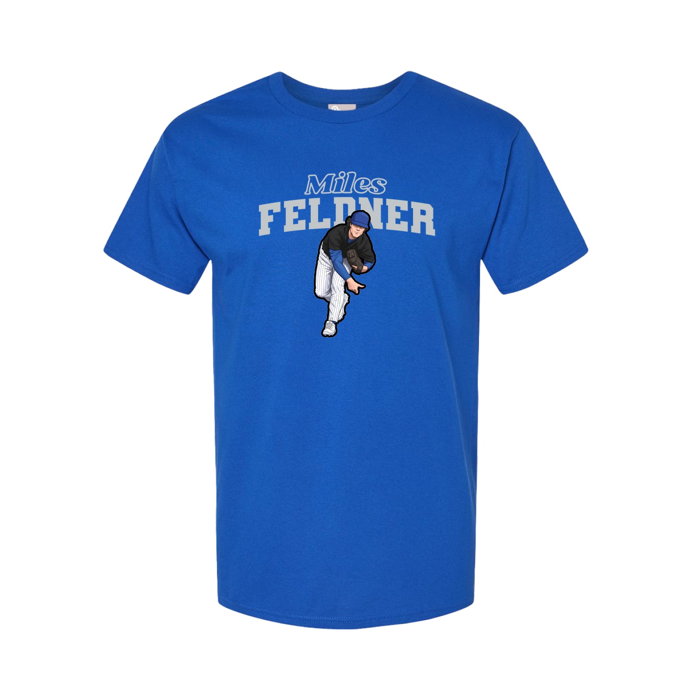 Youth Tee — Name Arch in Royal