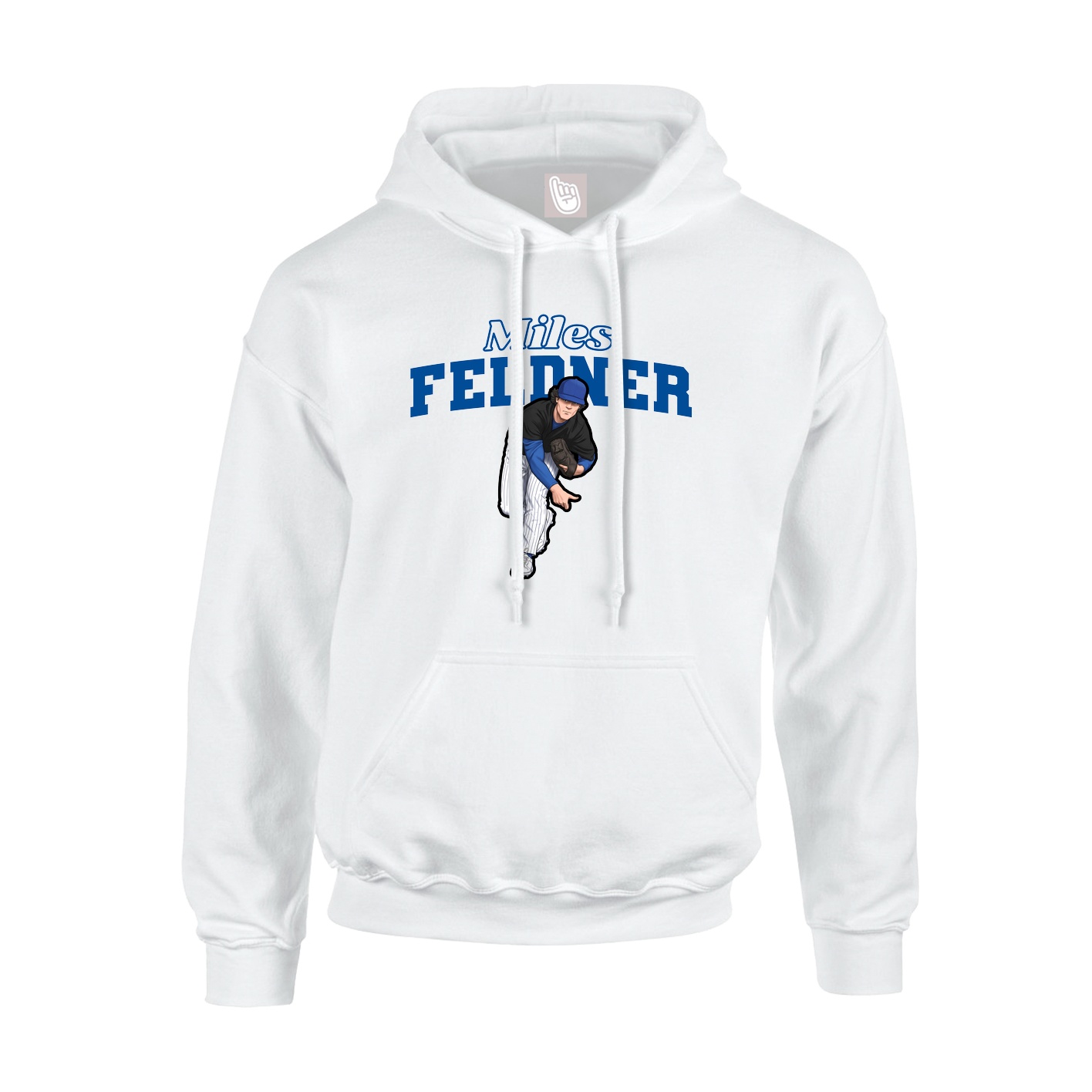 Hoodie — Name Arch in White