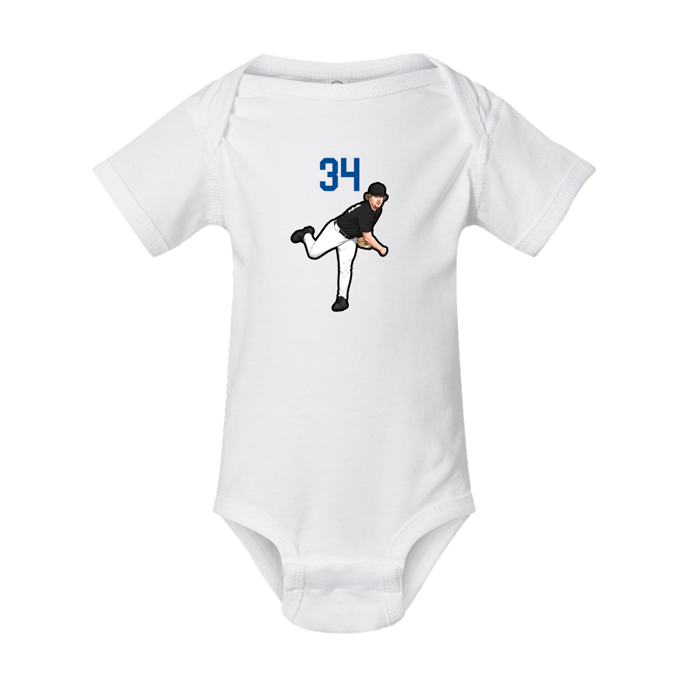Baby Onesie — Number Top in White