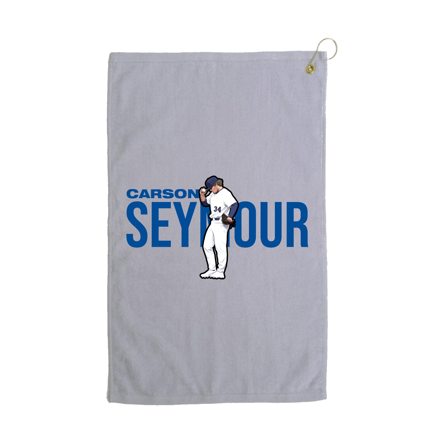 Golf Towel — Player Name in Grey