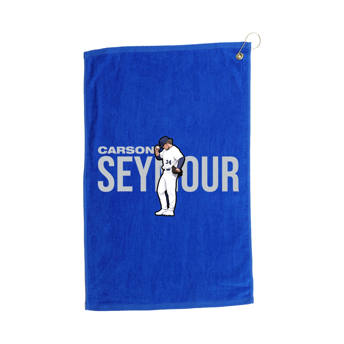 Golf Towel — Player Name in Royal
