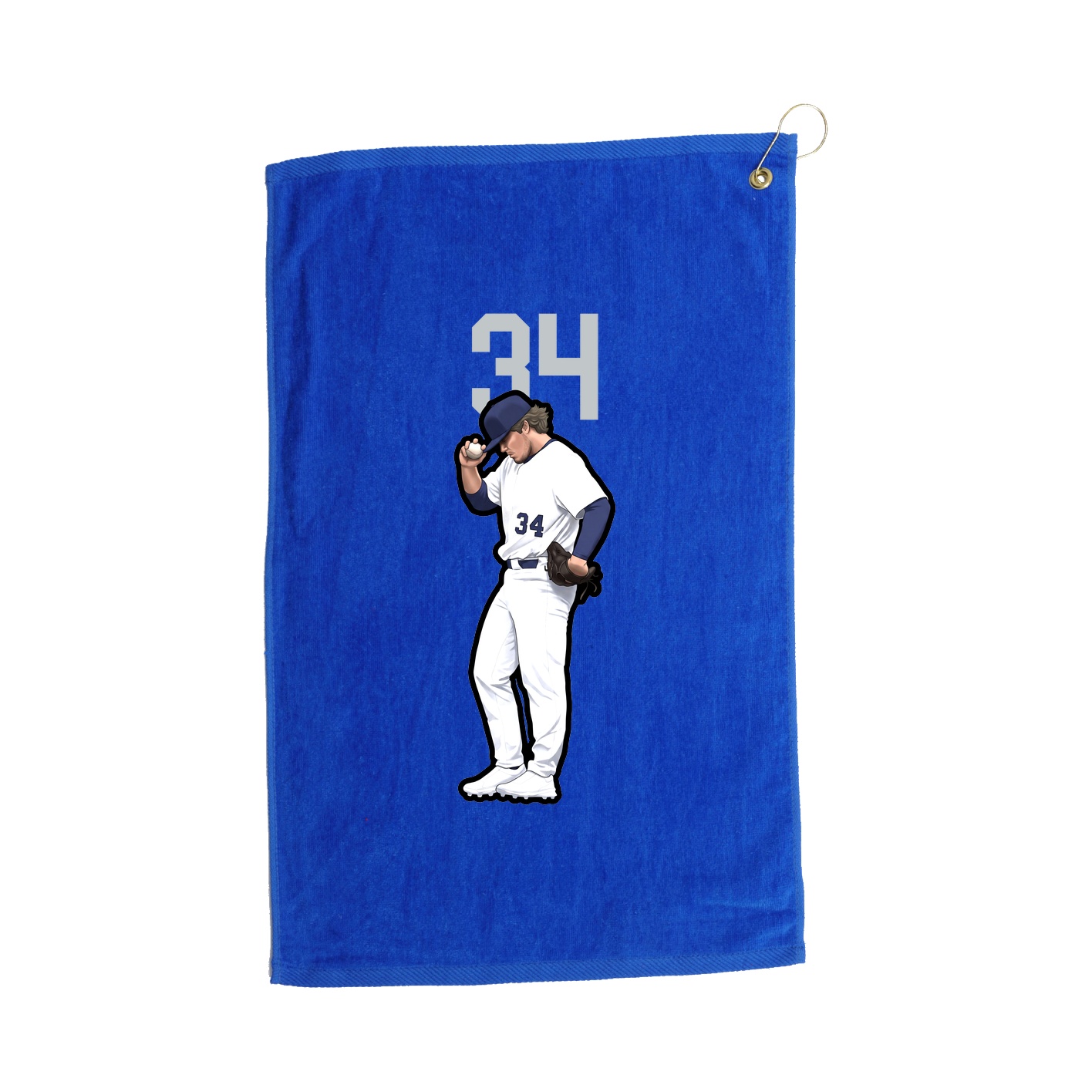 Golf Towel — Number Top in Royal
