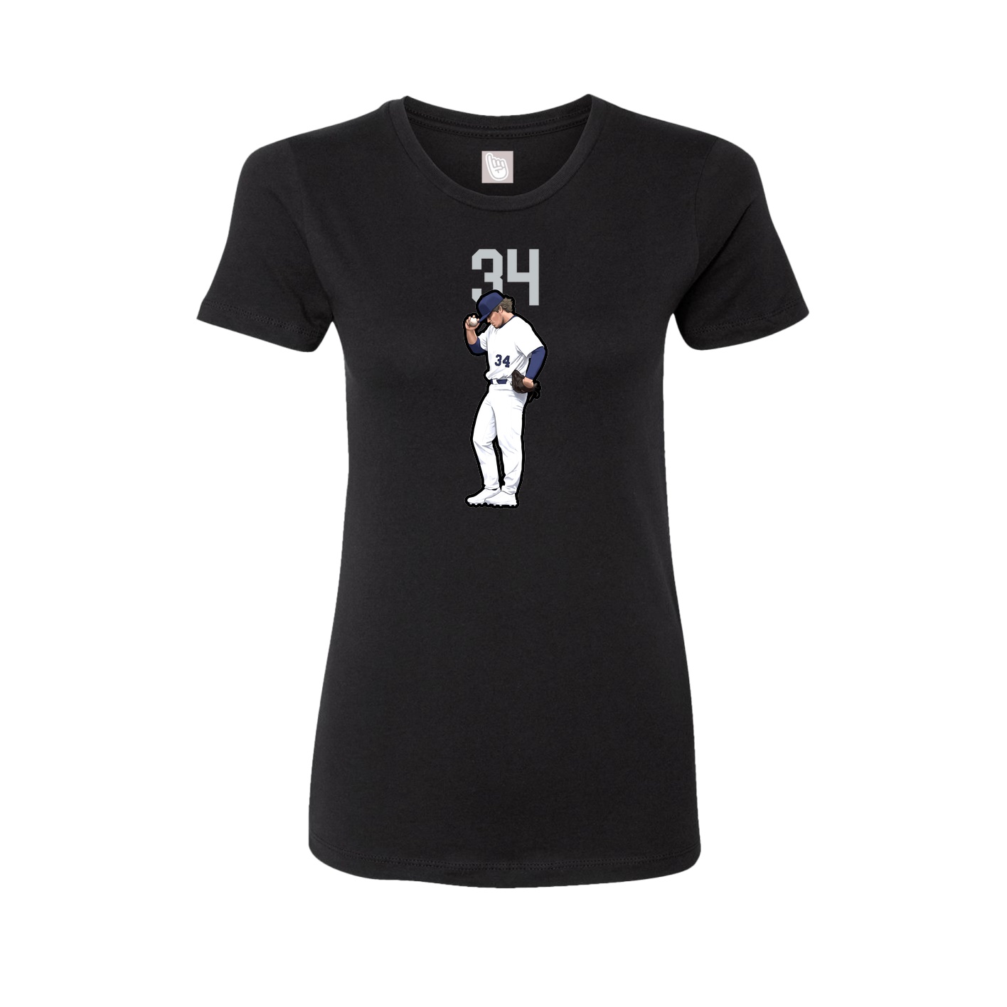 Womens Tee — Number Top in Black