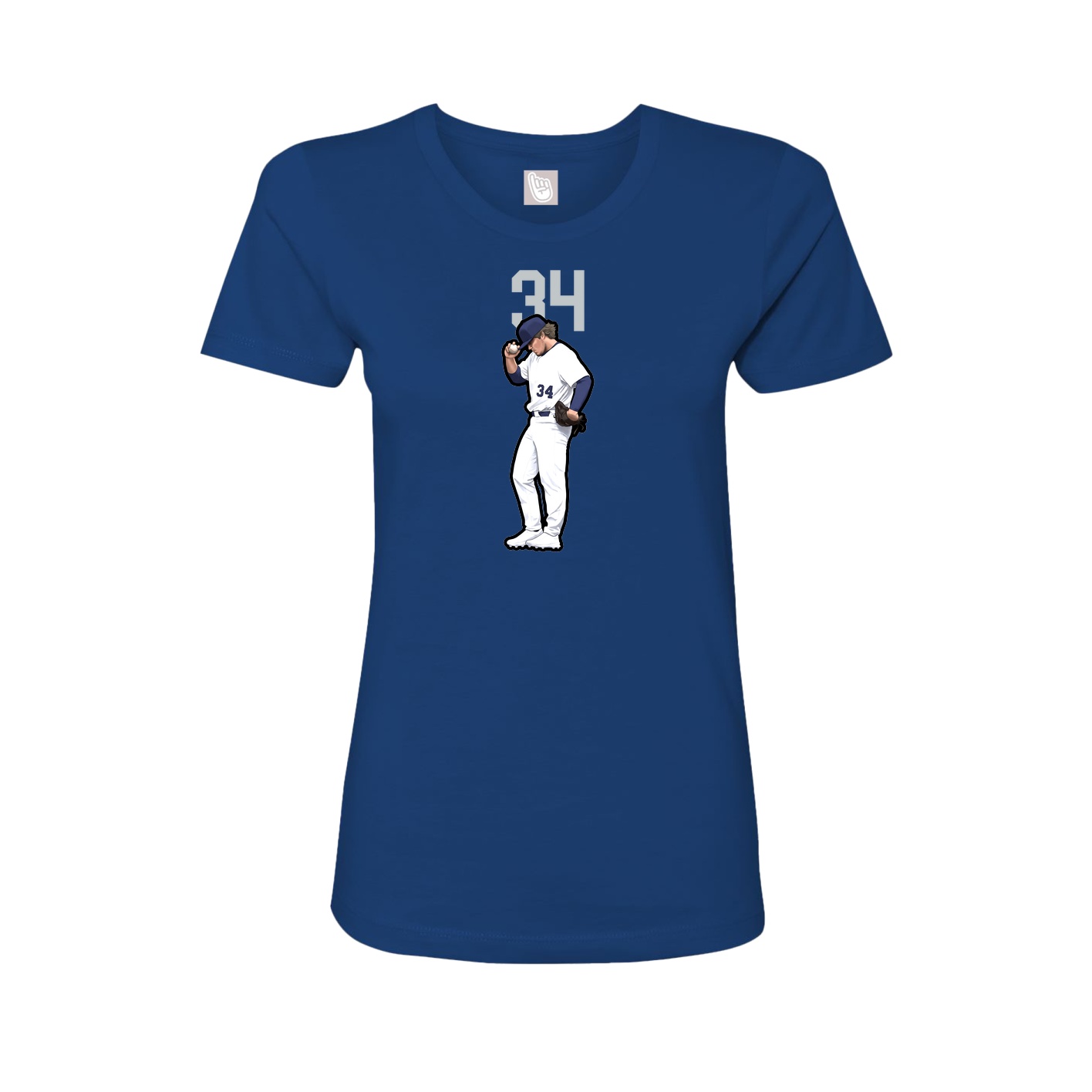 Womens Tee — Number Top in Royal