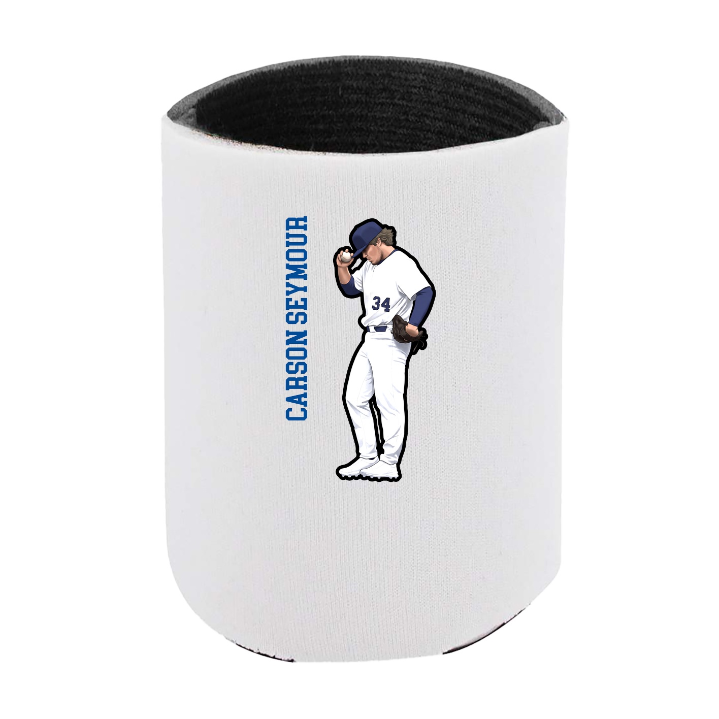 Can Holder — Name Vertical in White