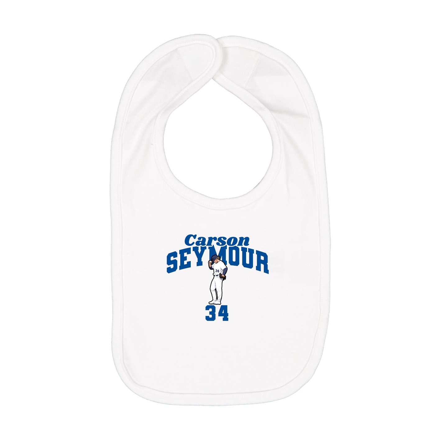 Infant Bib — Signature Arch in White