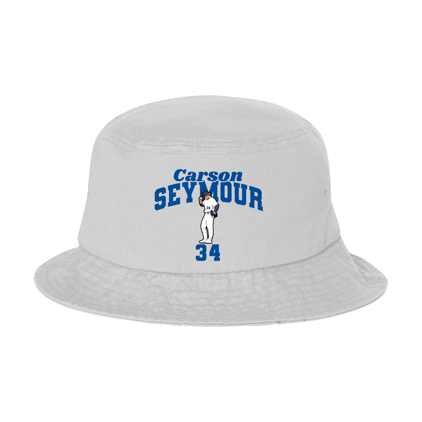 Bucket Cap — Signature Arch in White