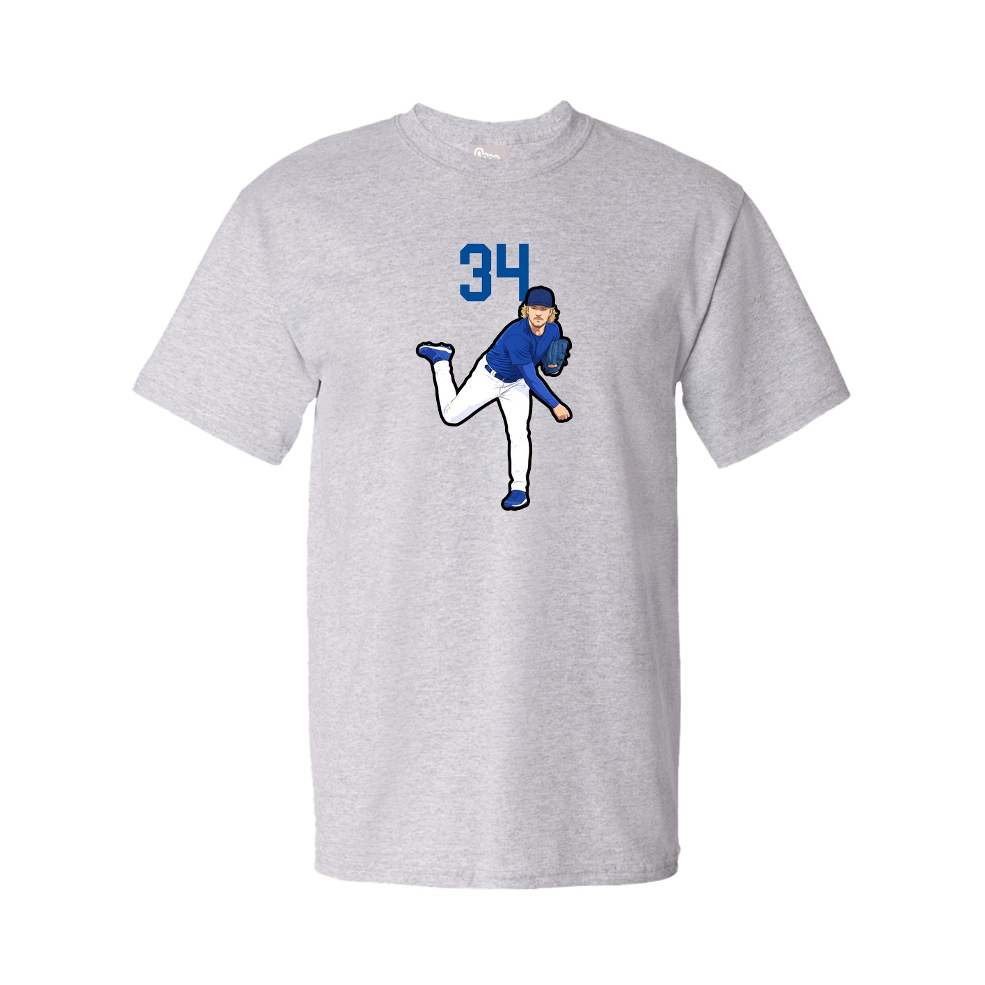 Youth Tee — Number Top in Grey