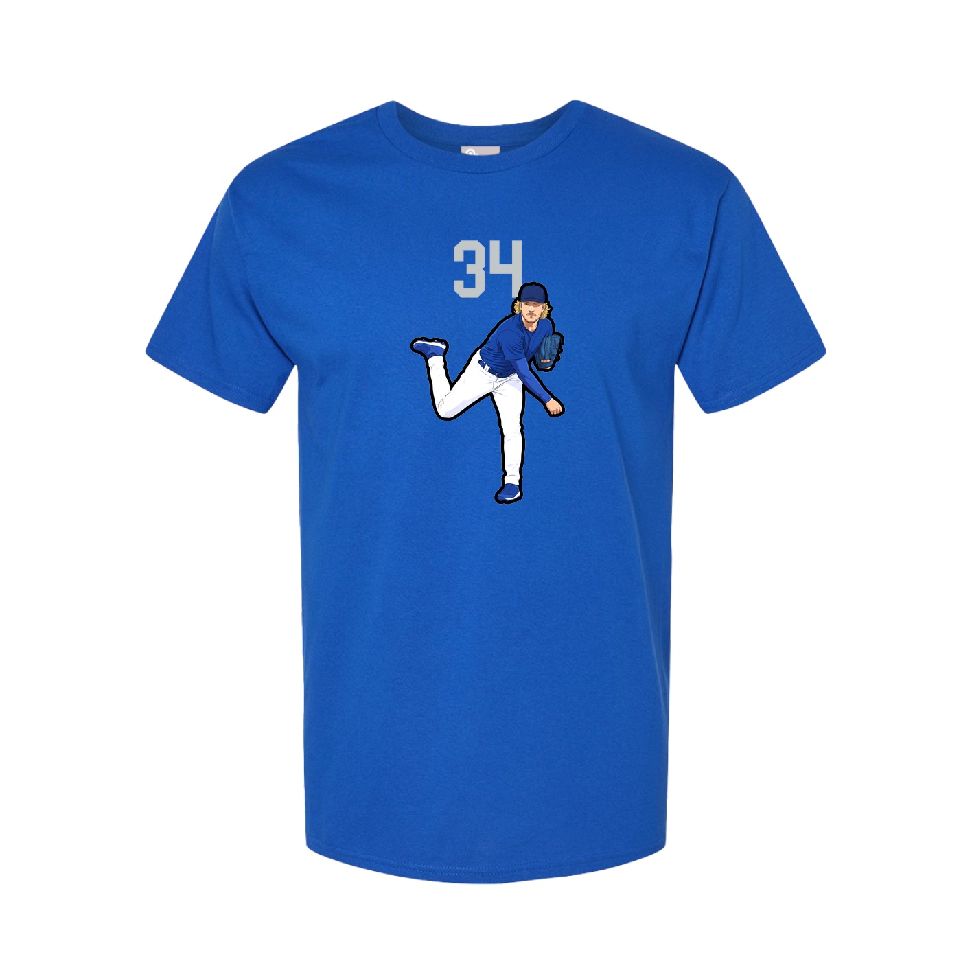 Youth Tee — Number Top in Royal