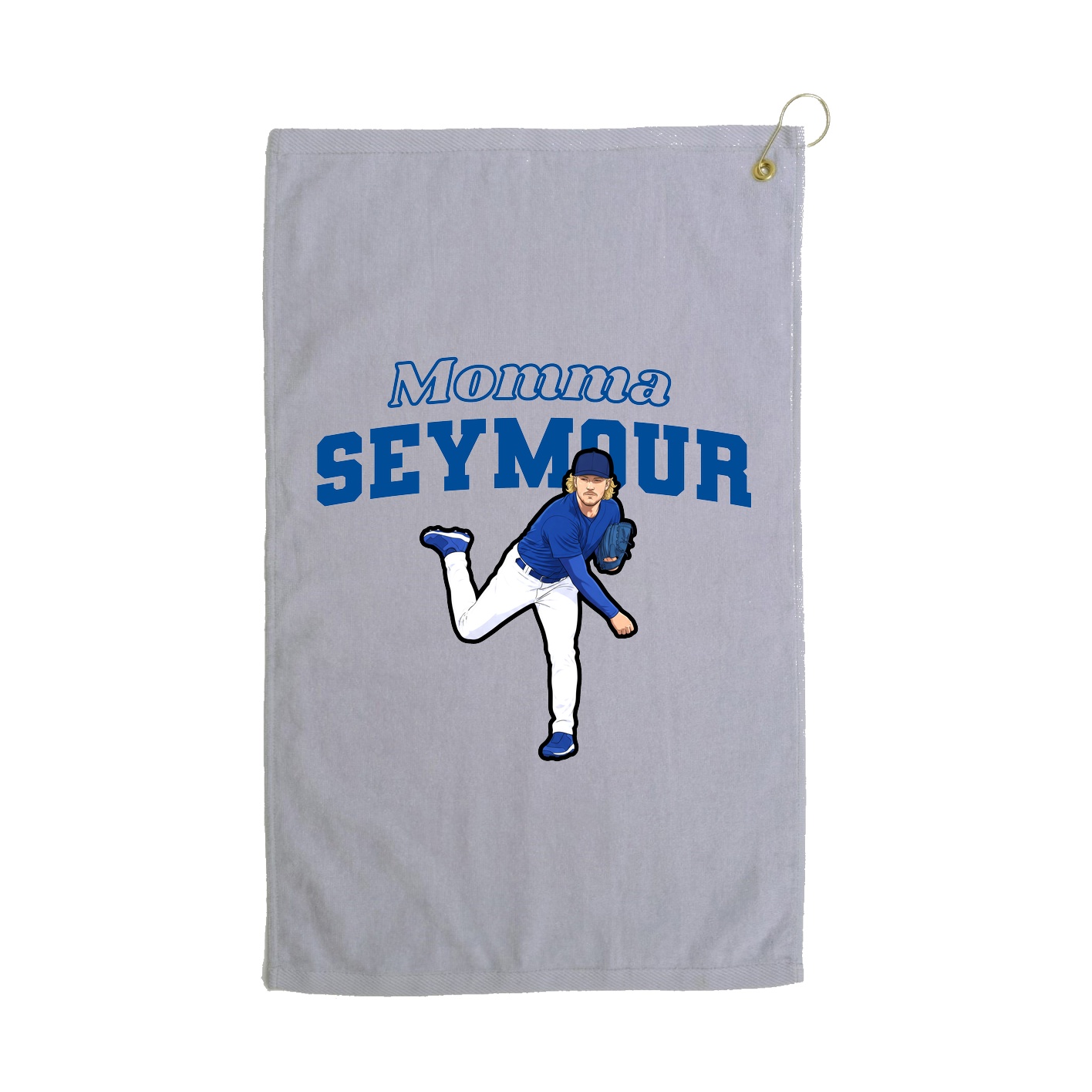 Golf Towel — Mothers Day Block in Grey