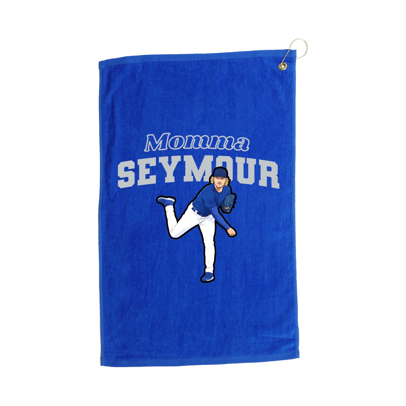 Golf Towel — Mothers Day Block in Royal