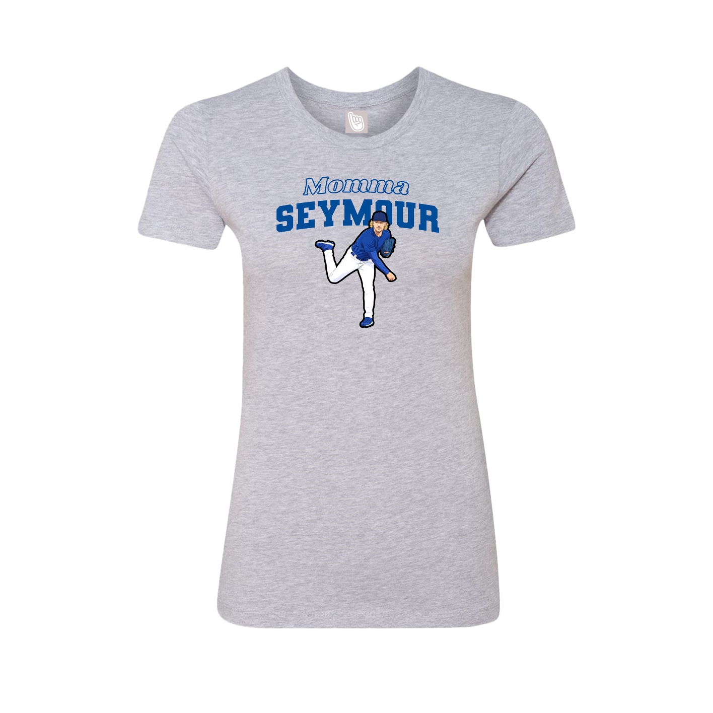 Womens Tee — Mothers Day Block in Grey