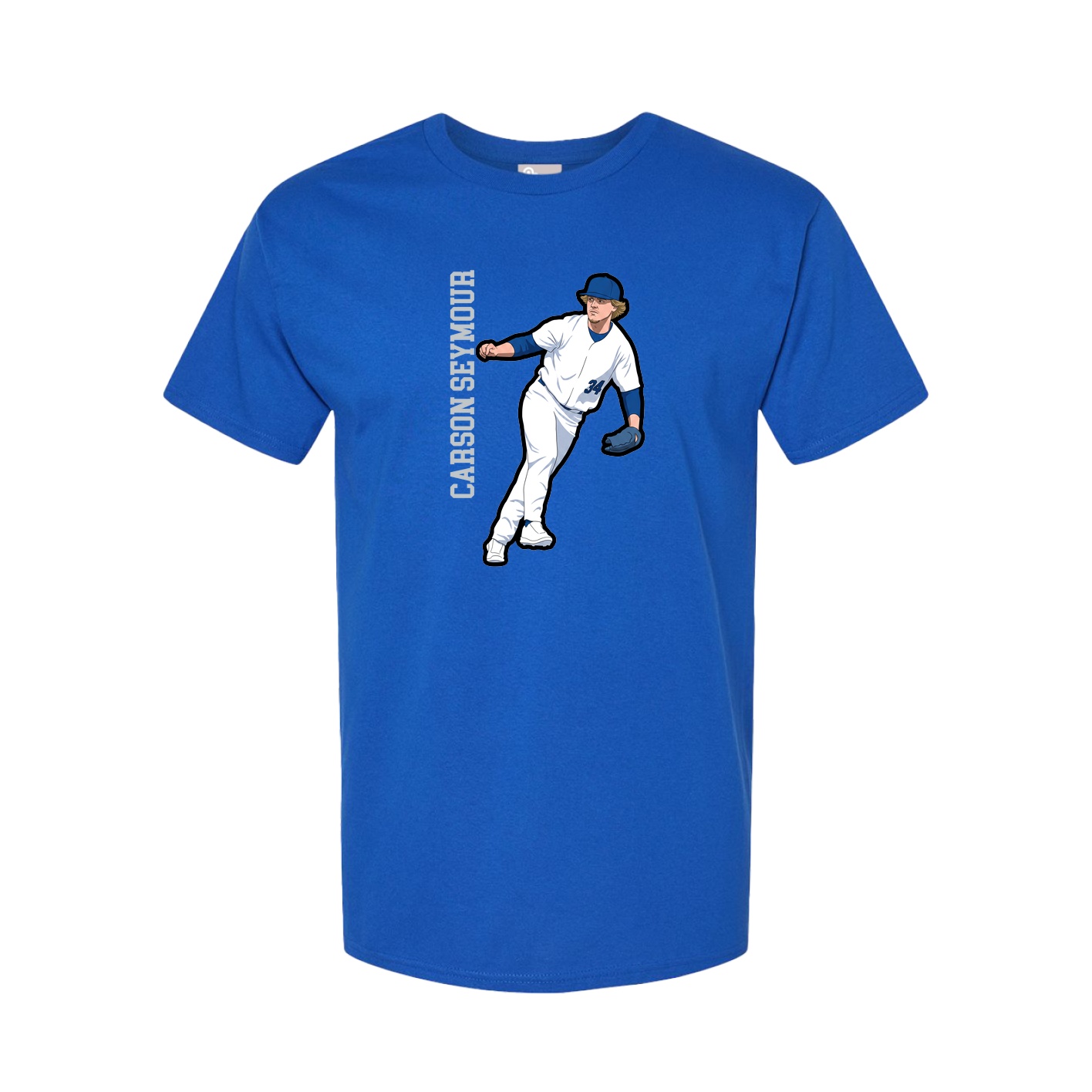 Tee — Name Vertical in Royal
