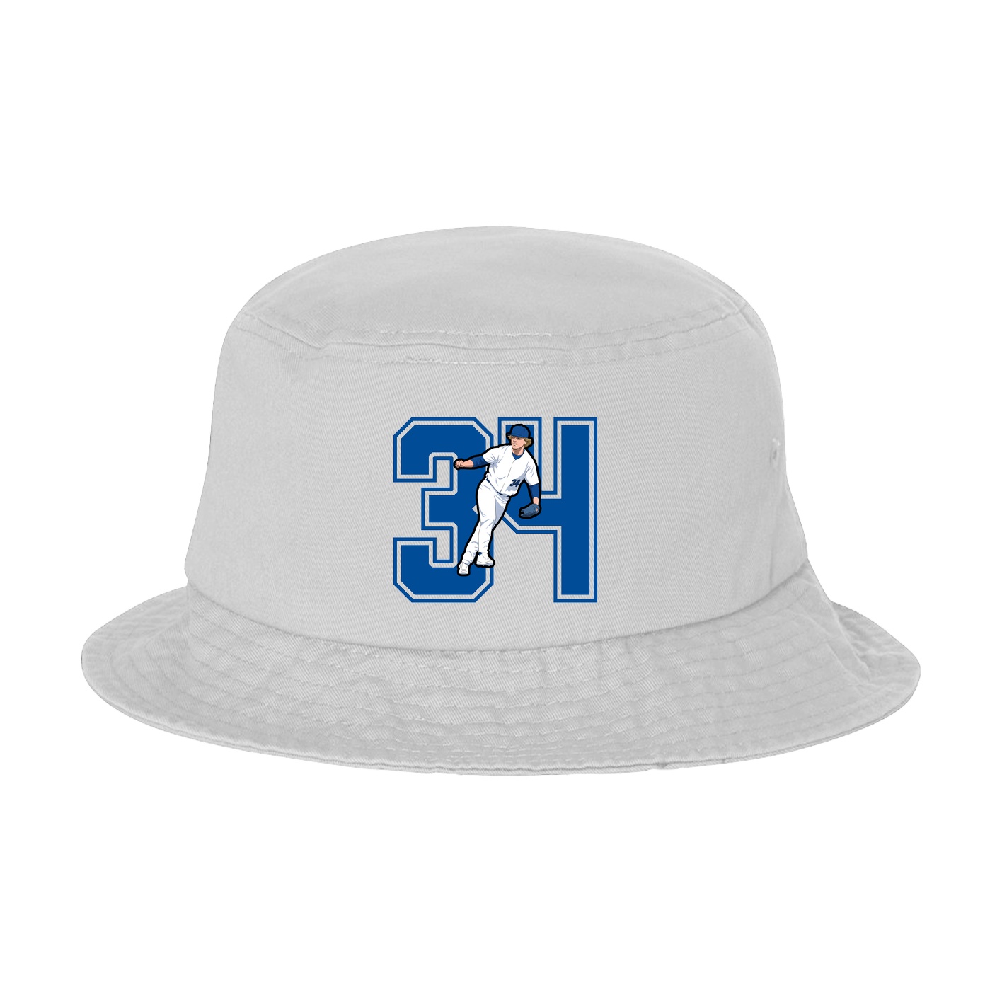 Bucket Cap — Number in White