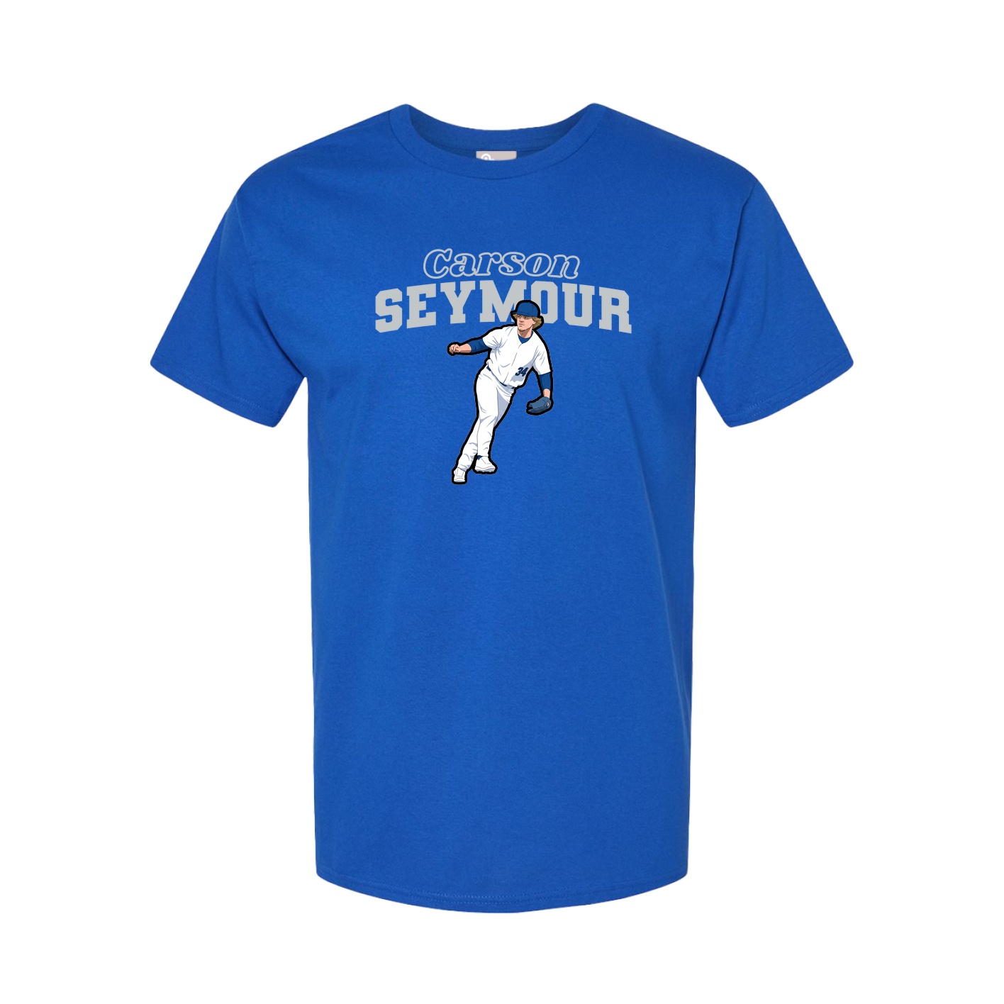 Youth Tee — Name Arch in Royal